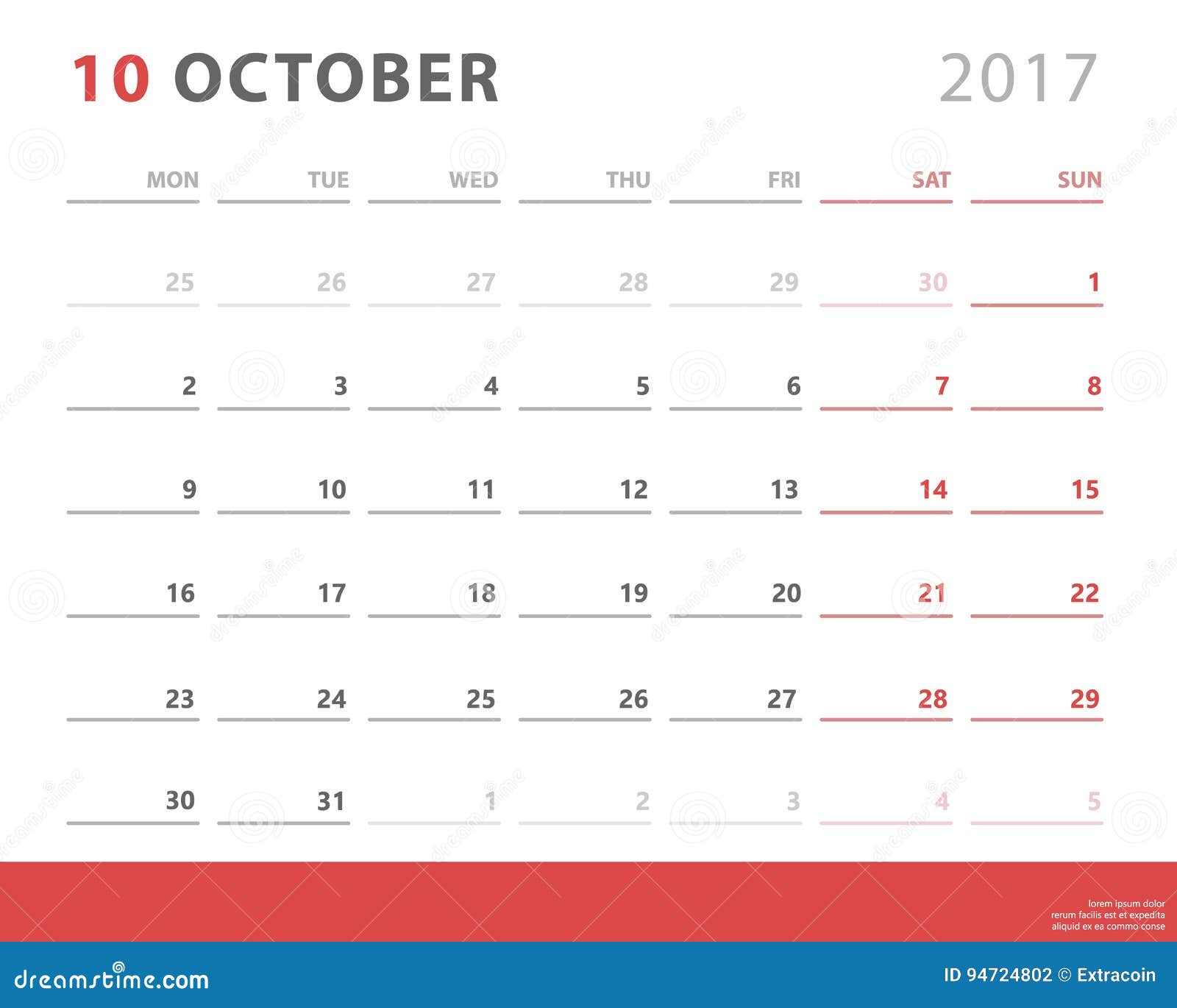 Weekly Planner 2017 Template