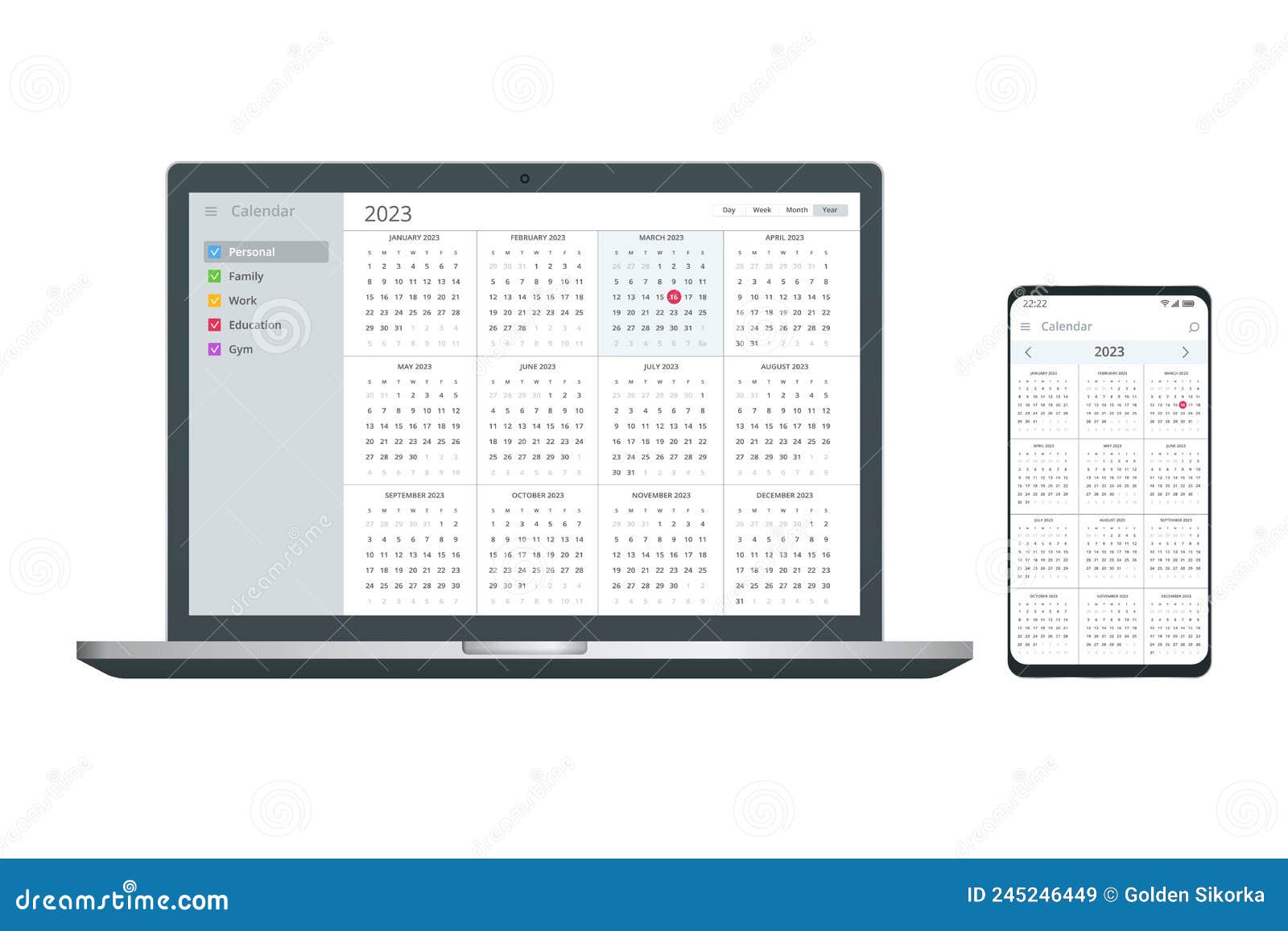 Calendar Planner Organization Management Digital Electronic Calendar Calendar Planner Organization Management Digital Electronic Calendar