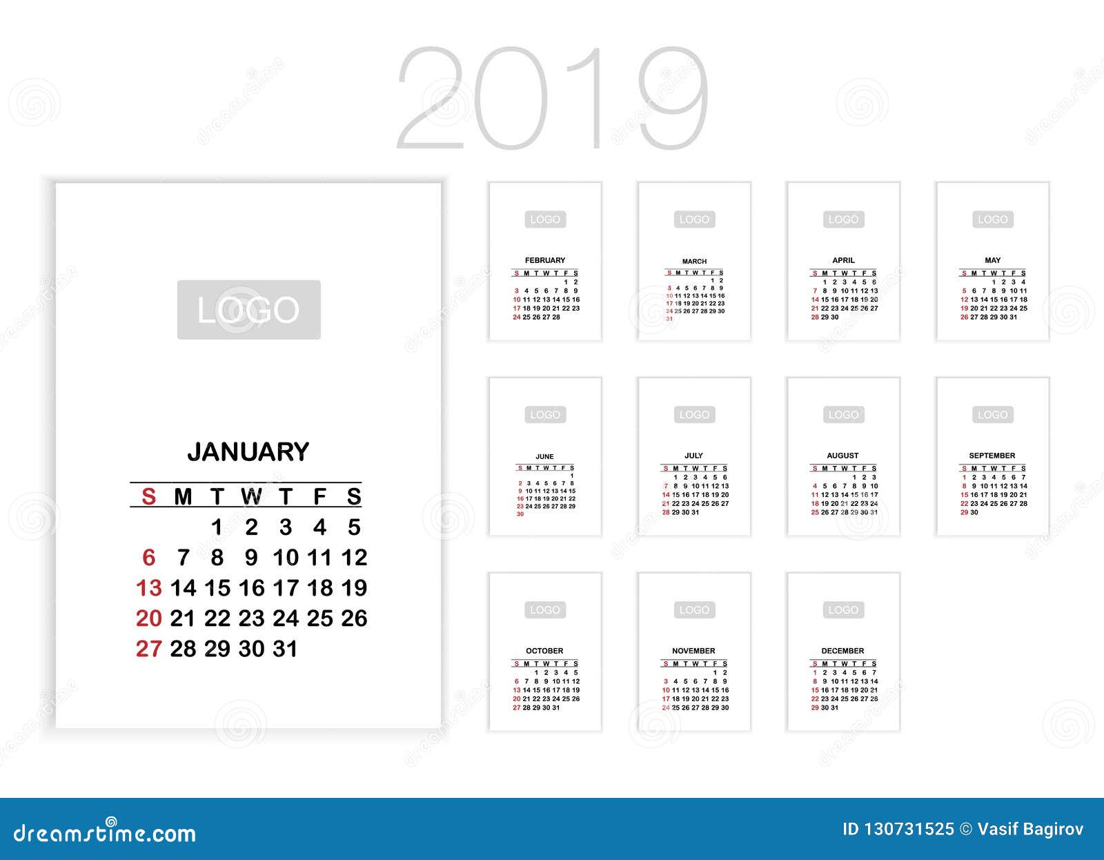 calendar planner 2019 week starts on monday set of 12 12 تقویم الگوی تقویم