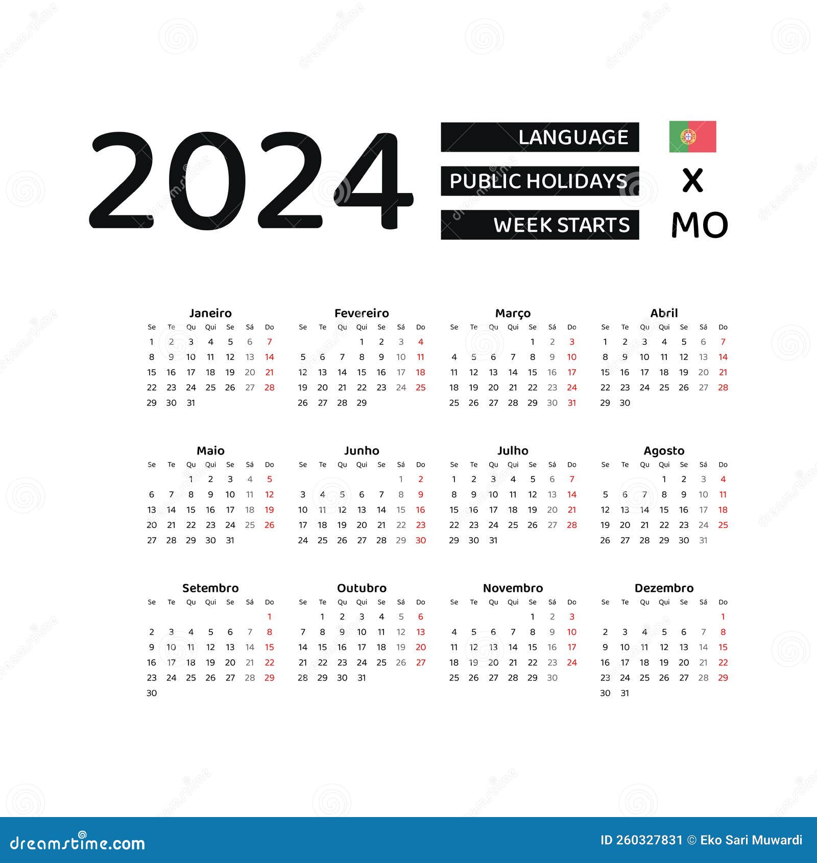 calendário - Euro 2024 - Portugal