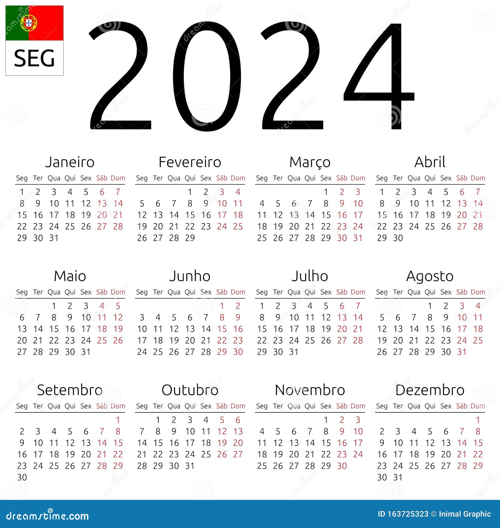 calendário - Euro 2024 - Portugal