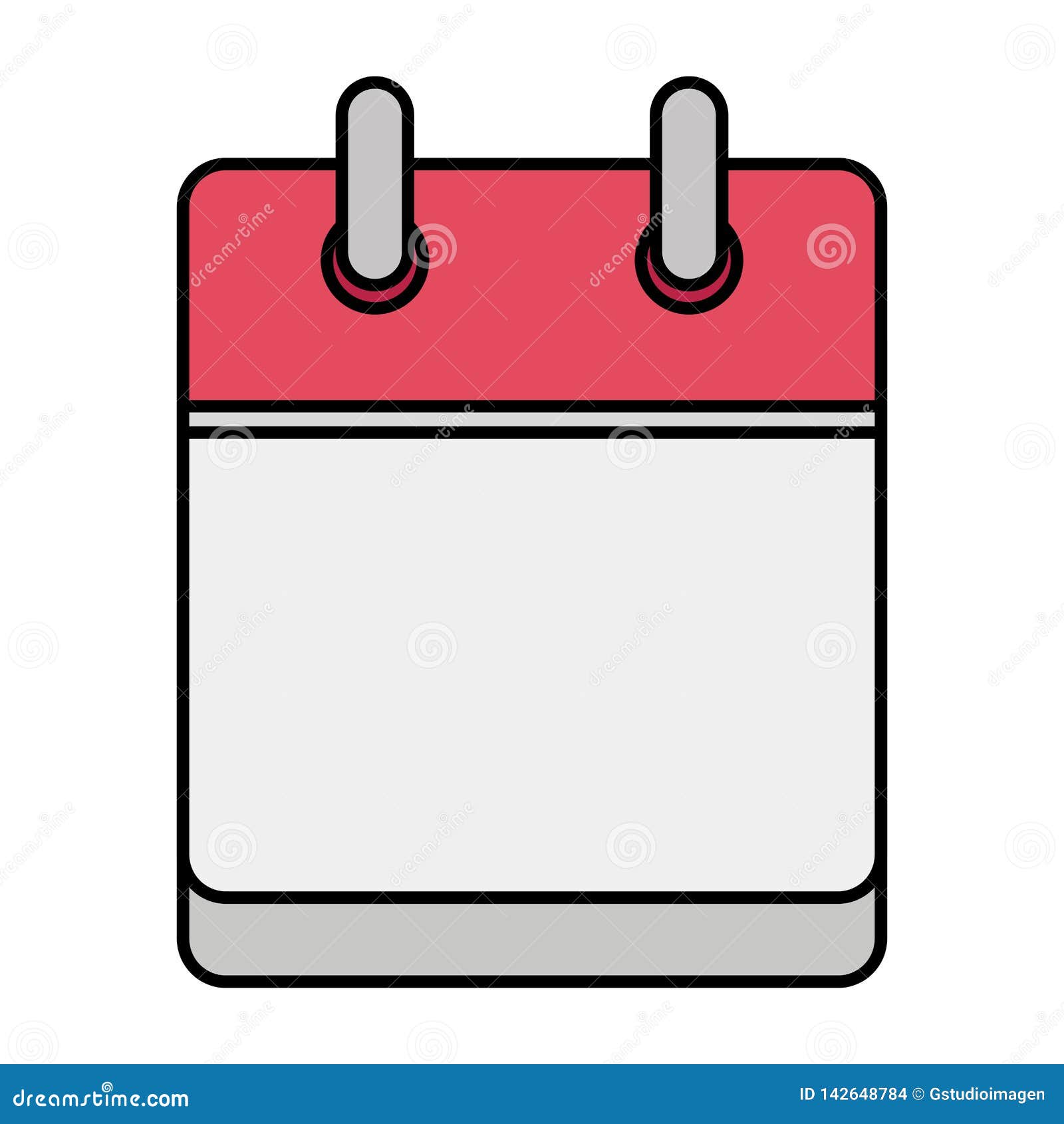 Calendar Reminder Isolated Icon Stock Vector - Illustration of