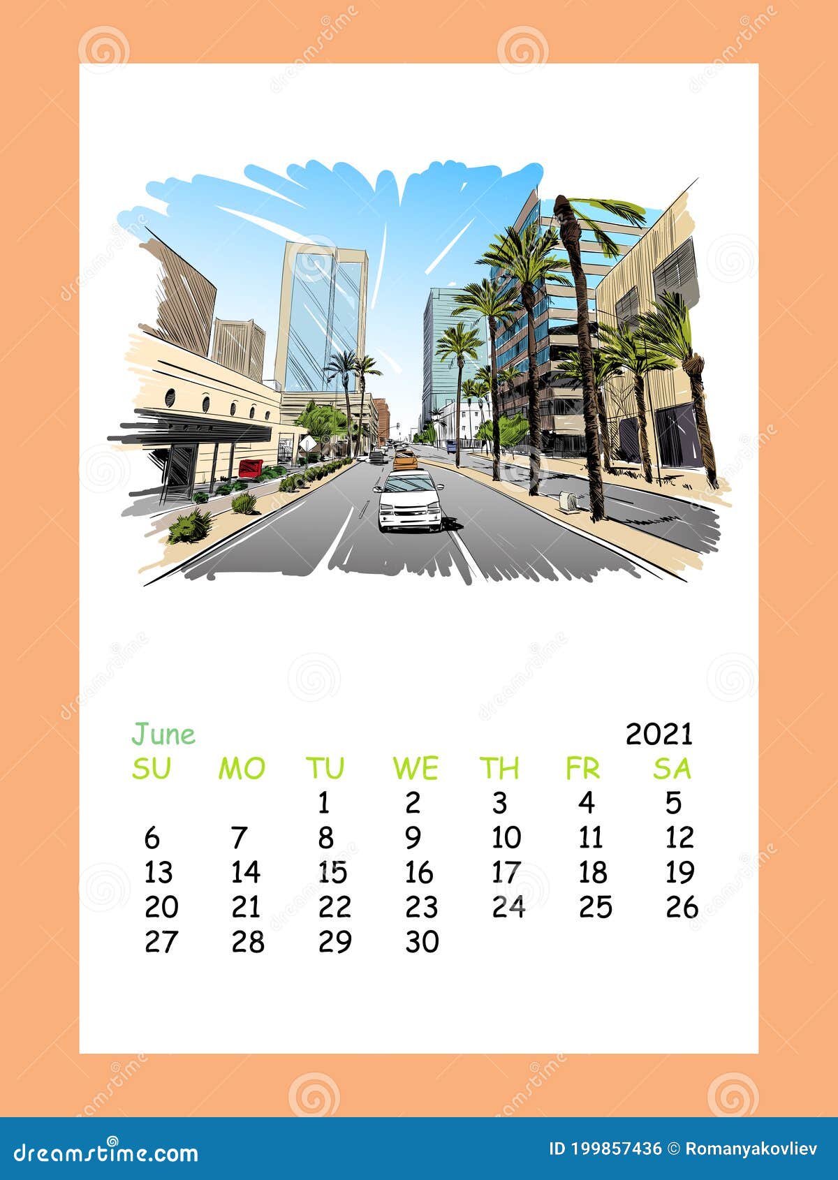 Дом на месяц 2021. Calendar Sheet.
