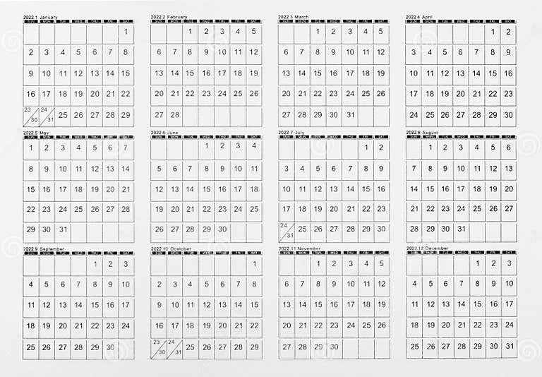 2022 calendar sheet stock image. Image of grid, april 233530739