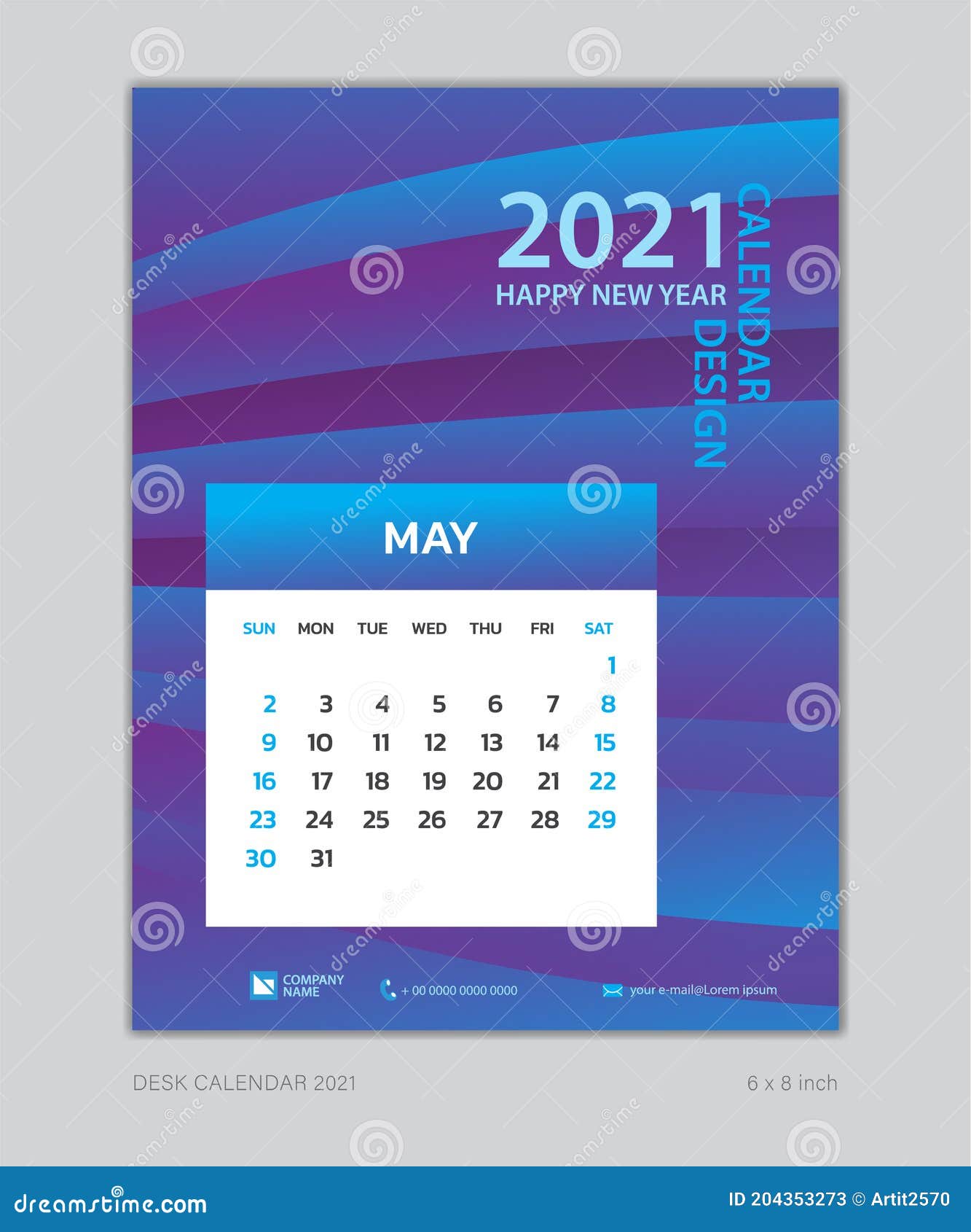 Calendar 21 Template May Desk Calendar For 21 Year Week Start On Sunday Planner Design Wall Calendar Poster Flyer Stock Vector Illustration Of Diary February