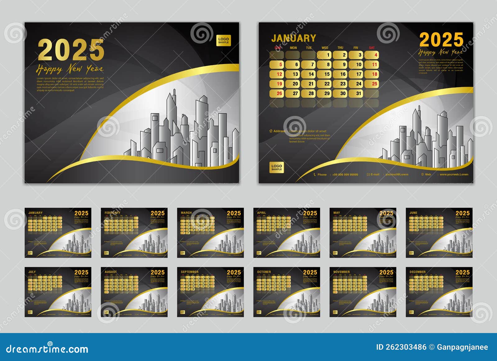 calendar-2025-template-set-vector-week-starts-sunday-set-of-12-month