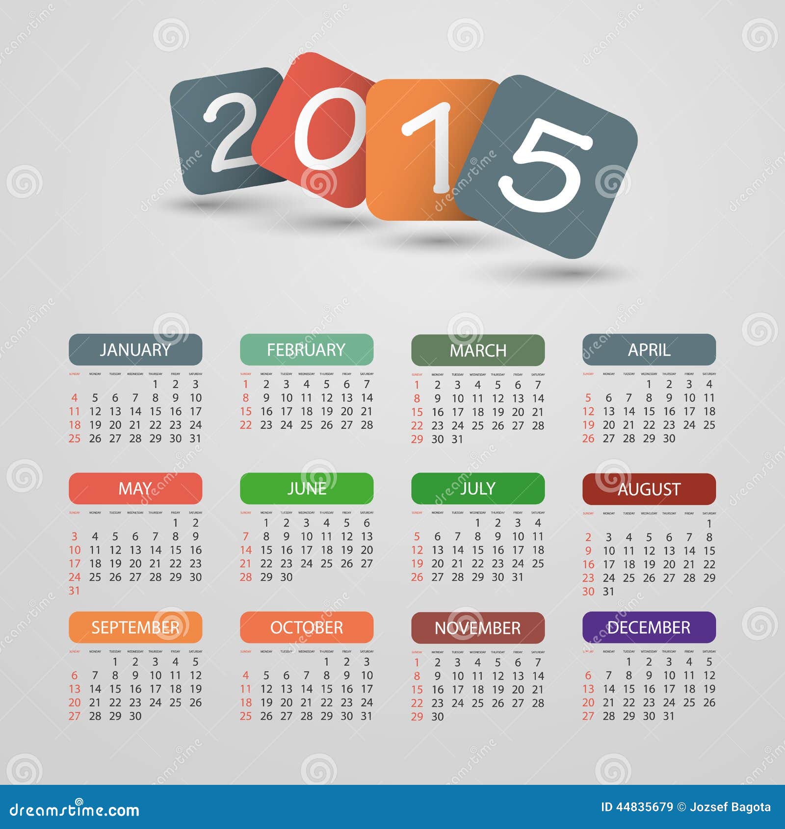 Calendar 15 Vector Illustration Design Stock Vector Illustration Of Date Blue