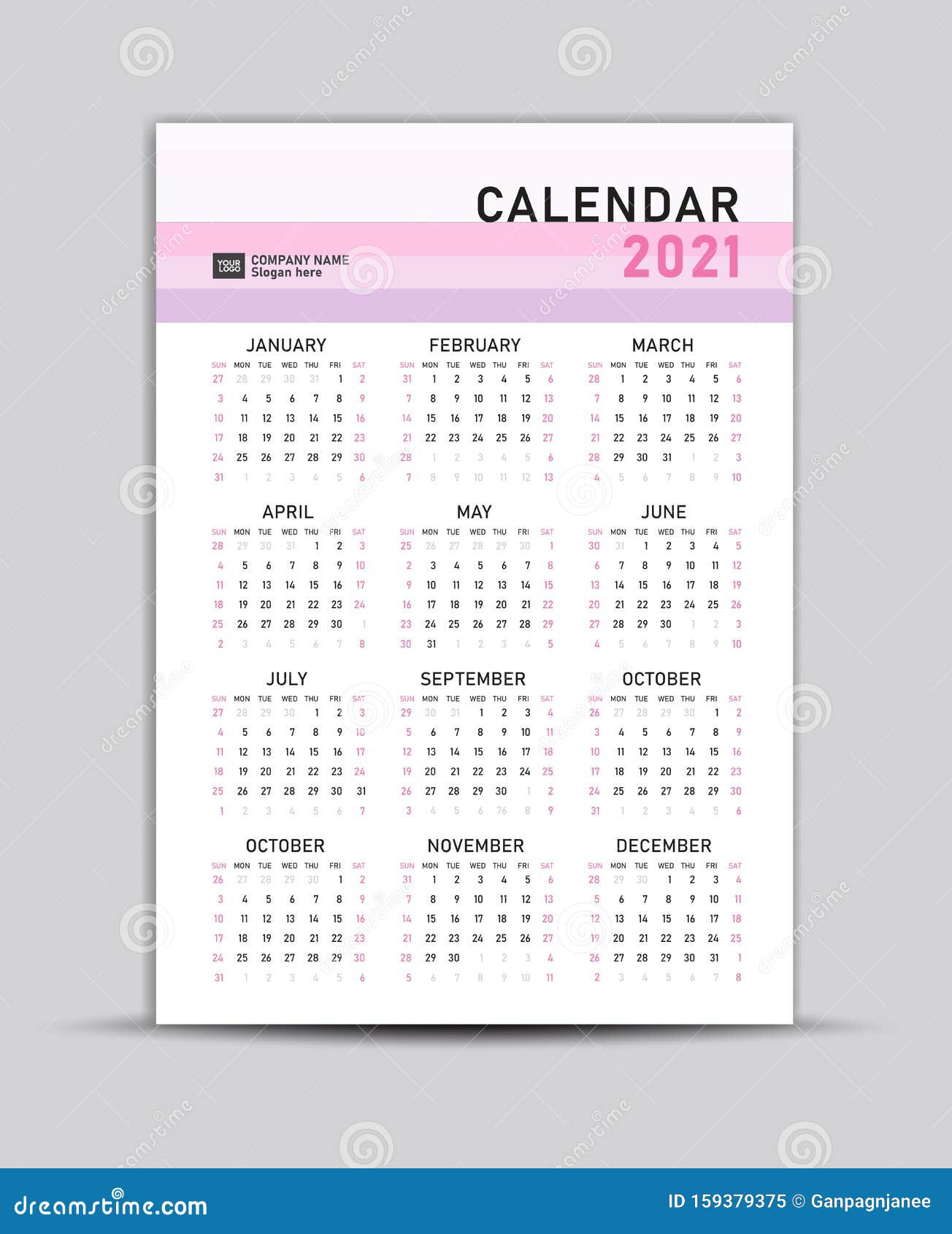 calendar cards 2021 Calendar 2021 Vector Template Lettering Calendar Pastel Backgrounds Set Of 12 Months Gift Card Banner Poster Stock Vector Illustration Of Wall Card 159379375 calendar cards 2021