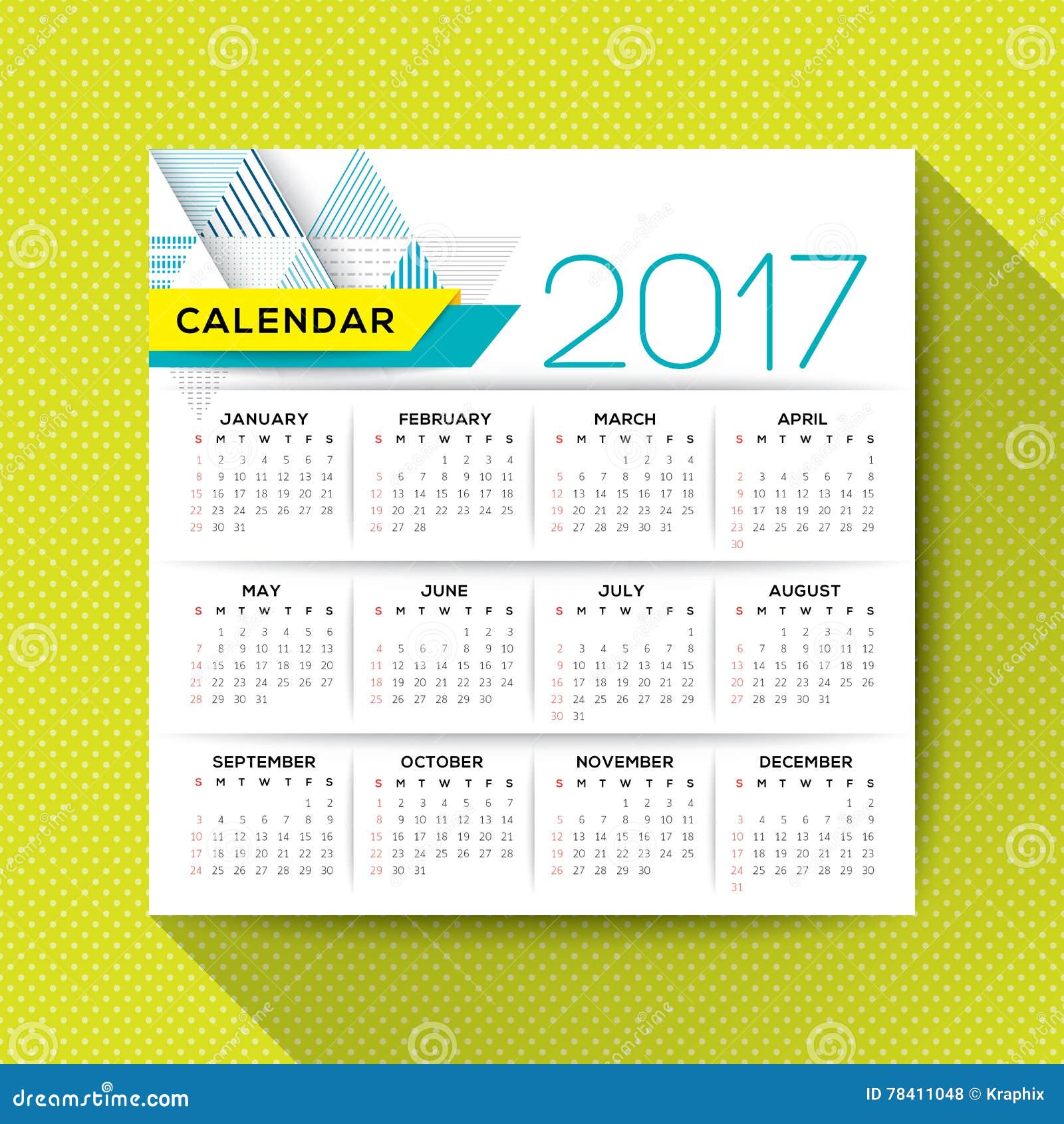 calendar design monthly template calendar template, 2017 vector square starts week from Sunday, Simple calendar design monthly template calendar template, 2017 vector square starts week from Sunday, Simple