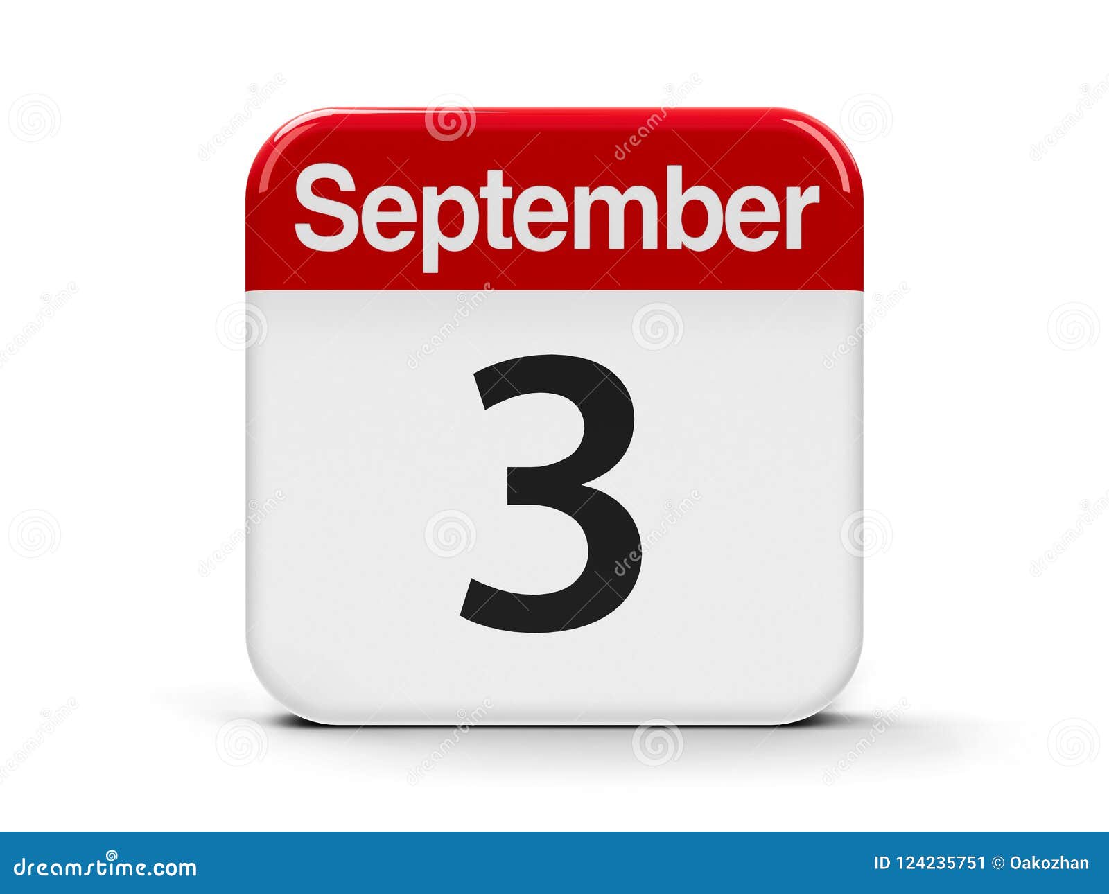 3rd September stock illustration. Illustration of number 124235751