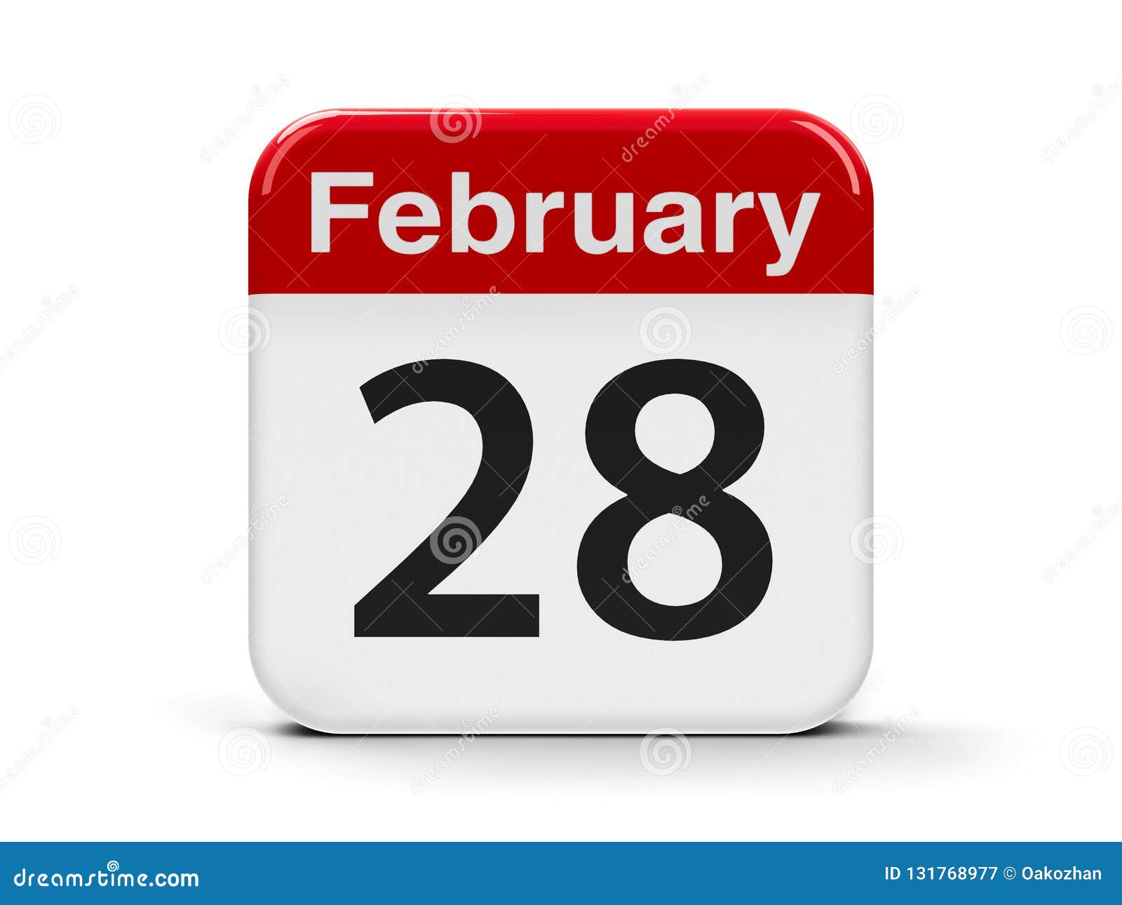 28th February calendar stock illustration. Illustration of organizer
