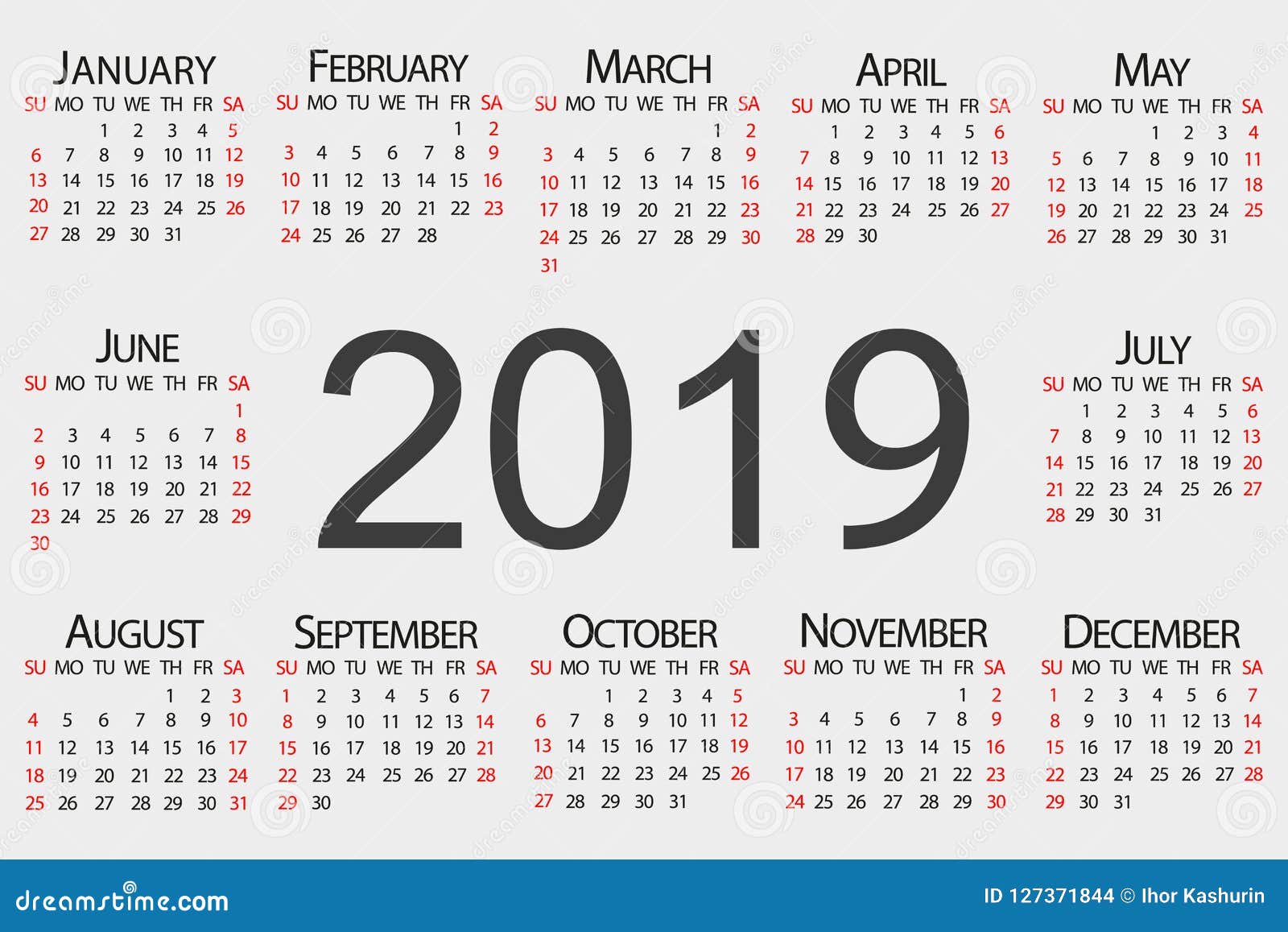 Calendar Year Vector Design Template Stock Vector Illustration Of Modern Annual Calendar Year Vector Design Template Stock Vector Illustration Of Modern Annual