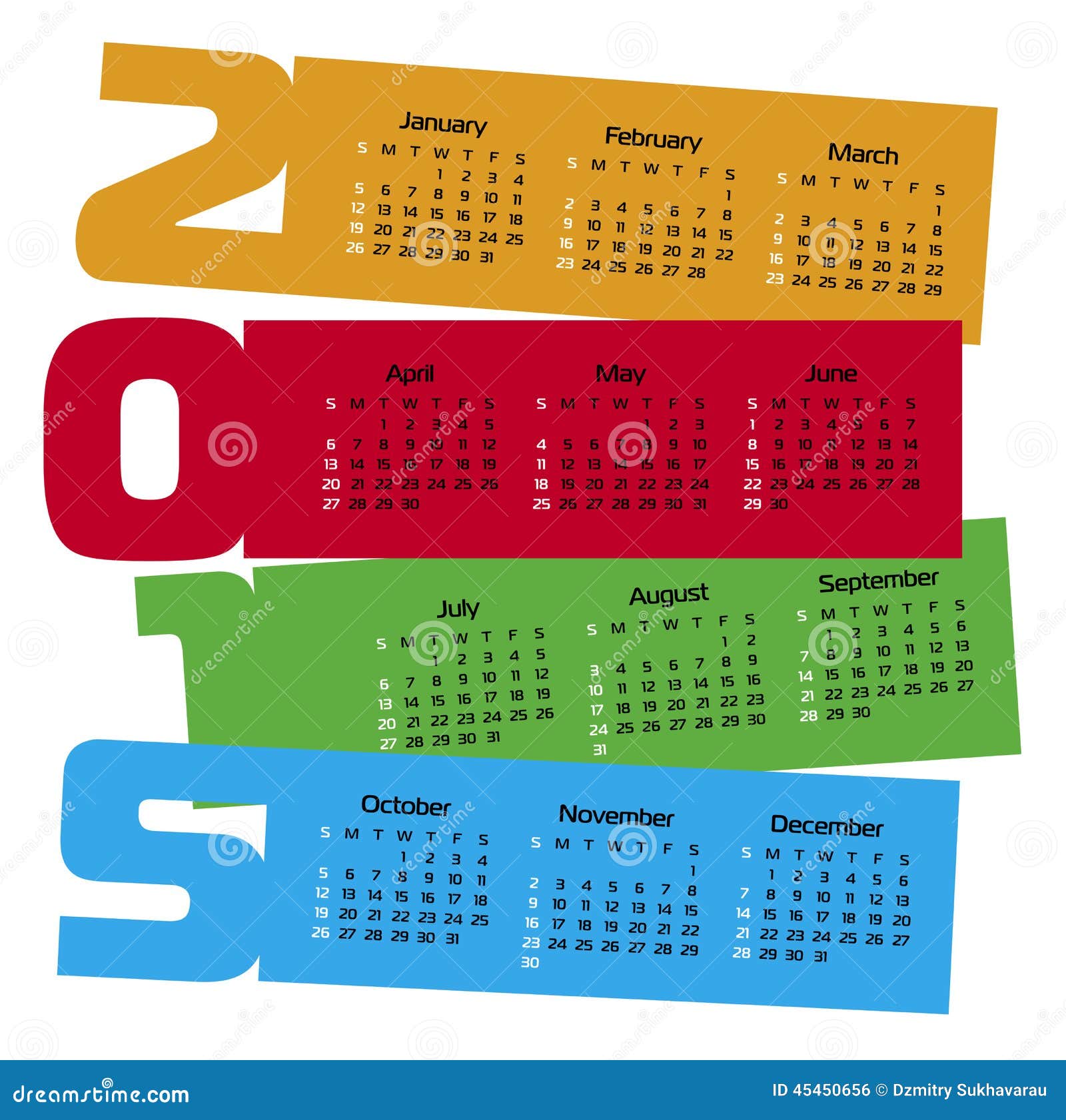 calendar-year-2015-stock-illustration-illustration-of-design-45450656