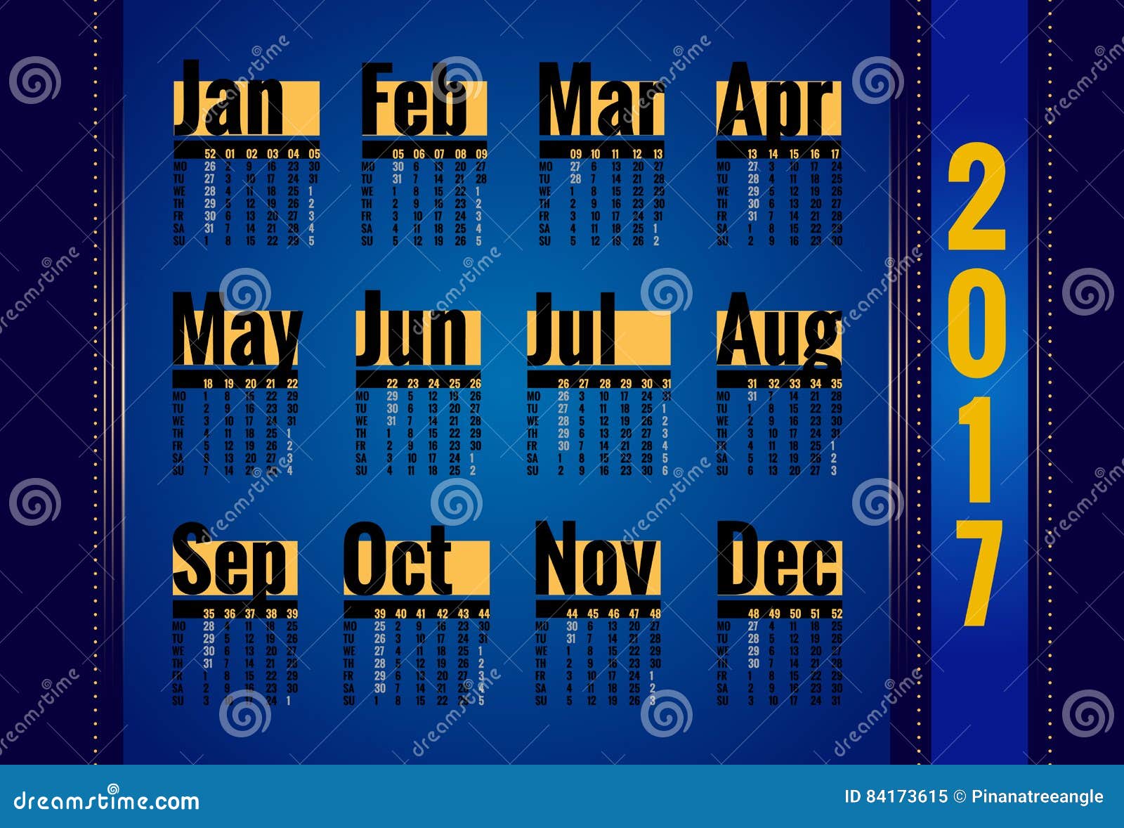 2017 week number calendar 2017 week number calendar