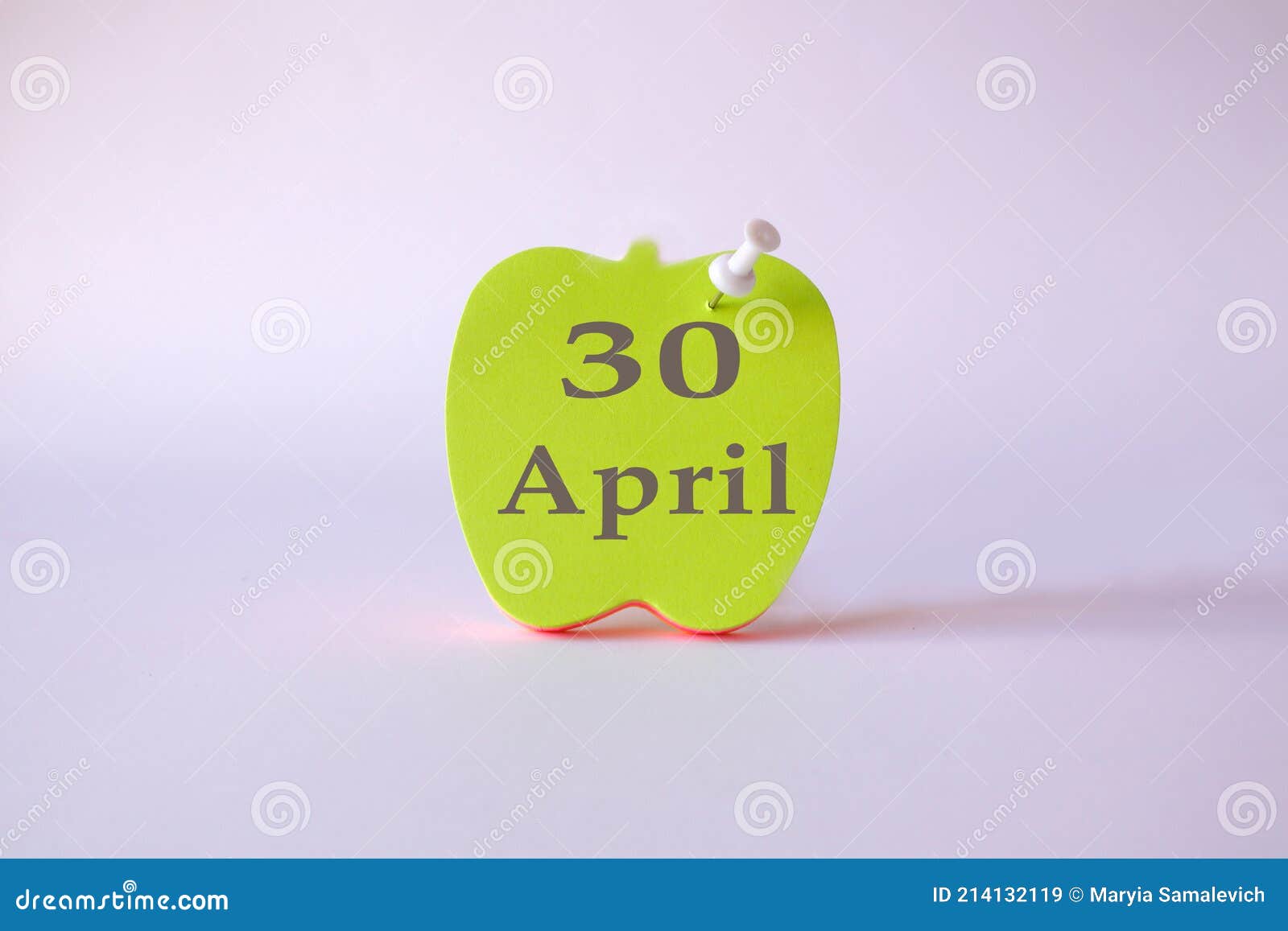 Calendrier Du 30 Avril : Le Nom Du Mois D'avril En Anglais Les Chiffres 30 Sur Les Feuilles Pour L'écriture En Forme De Image stock - Image du symbole, agenda: 214132119