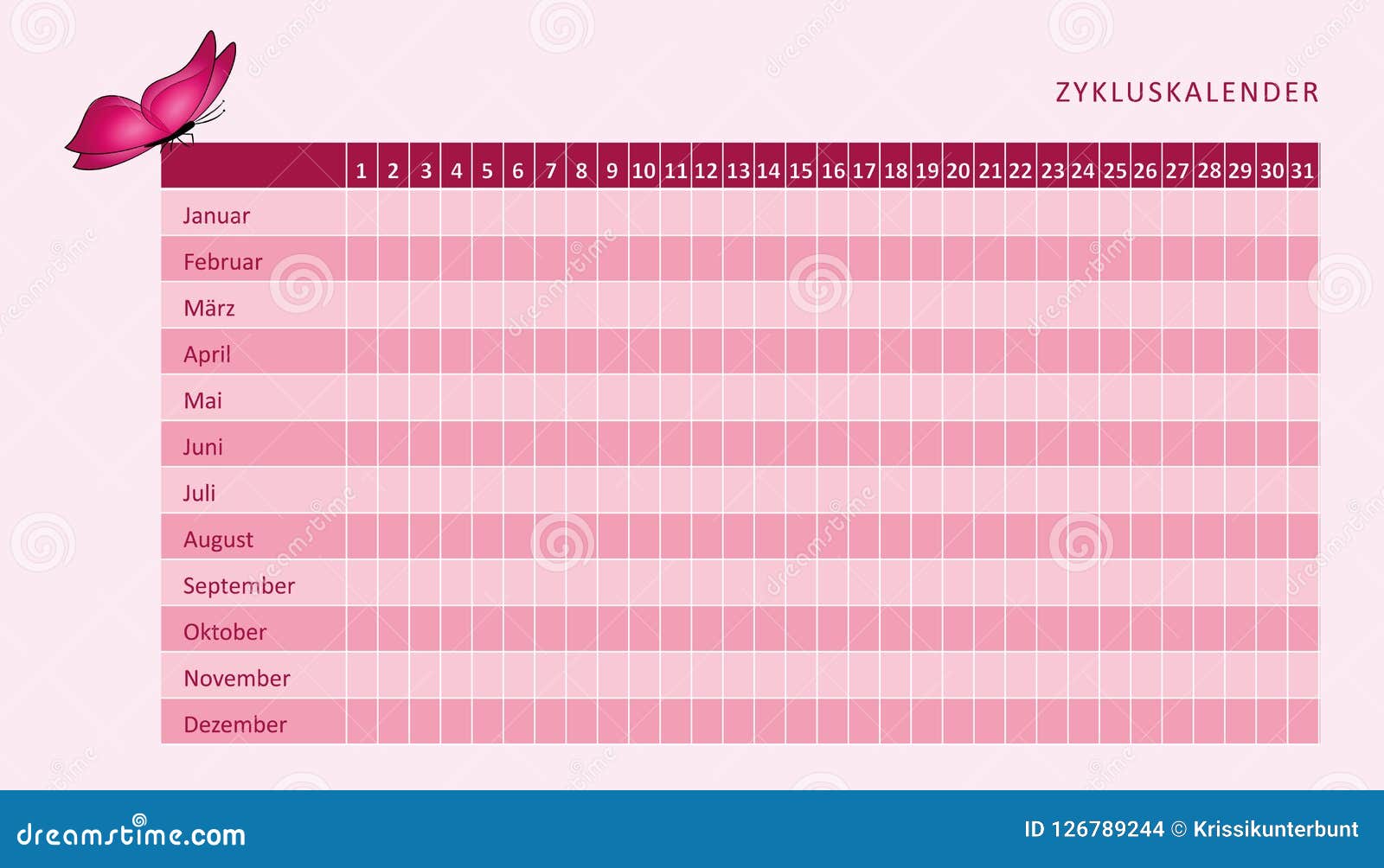 Calendrier Cycle Menstruel Calendrier 2022