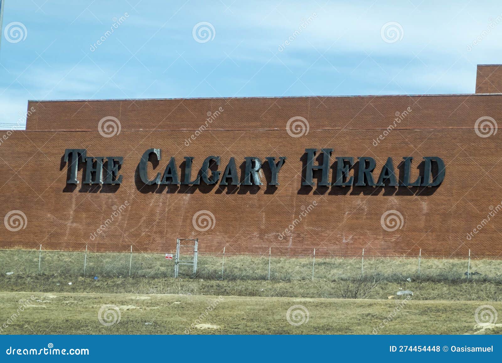 A Sign of the Calgary Herald a daily Newspaper Published in Calgary