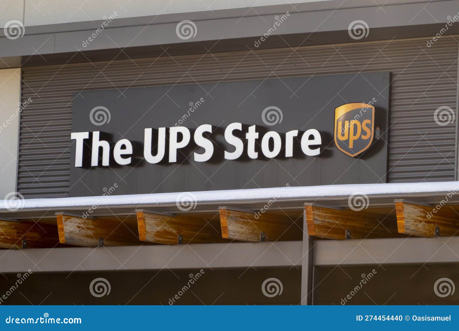 A UPS Store Location Branch Sign Editorial Image Image of sign
