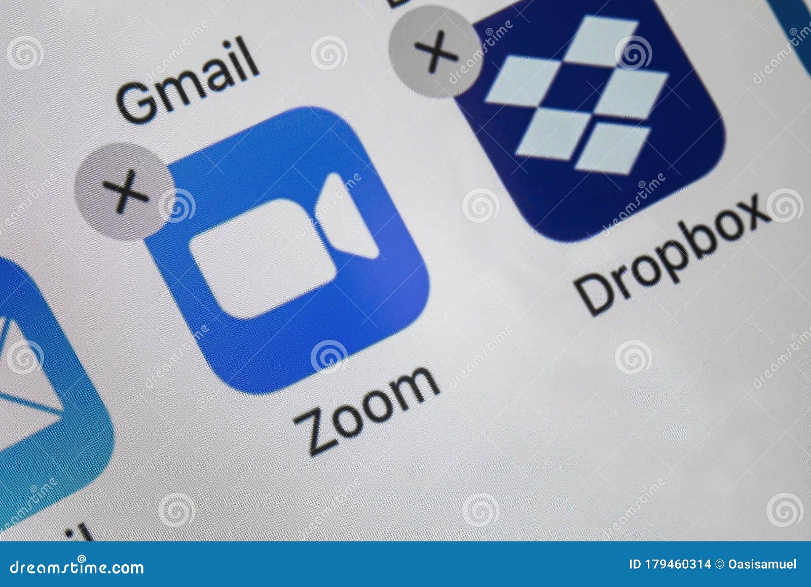 About To Delete the Zoom Application Editorial Stock Image - Image of