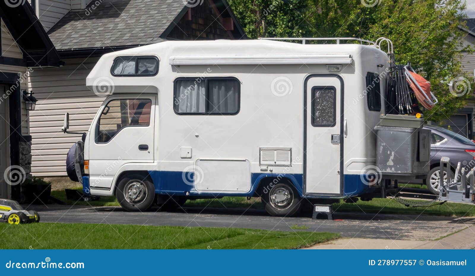 A Vintage Omnistor Camping MB100 Van Editorial Photography Image of