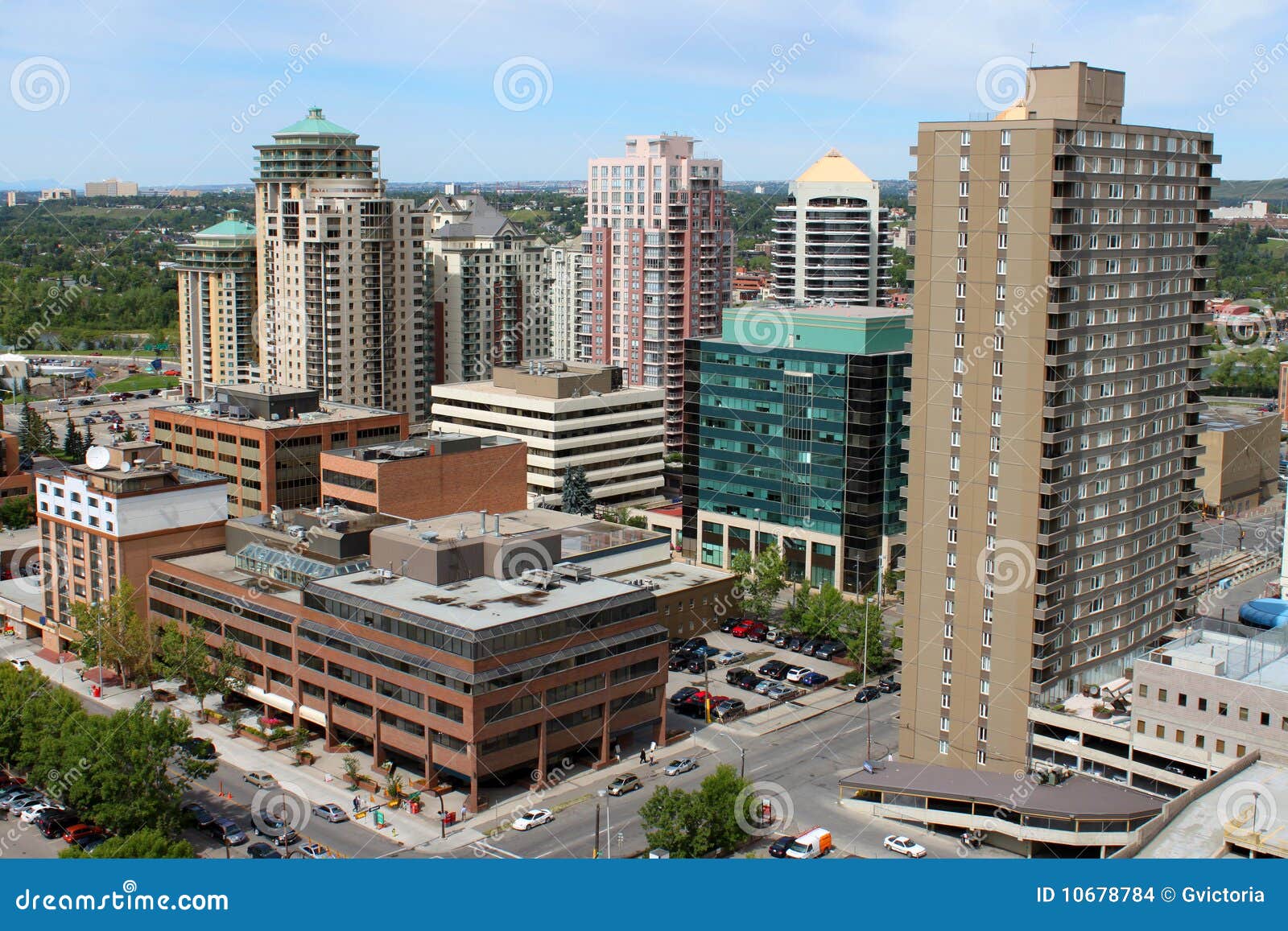 Calgary office buildings stock photo. Image of streets 10678784