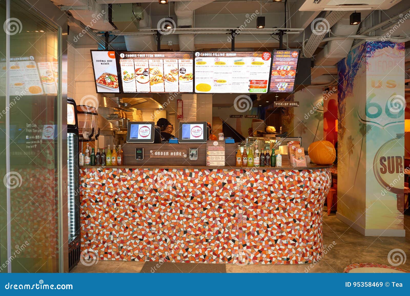 The Cali-Mex in Kennedy Town Editorial Stock Image - Image of hong,  restaurant: 95358469