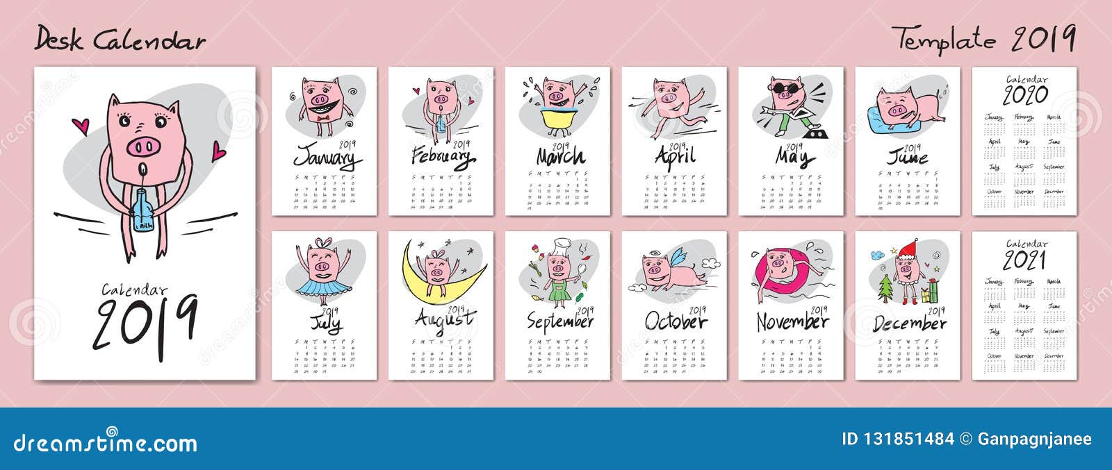 Calibre 2019 Calendrier 2020 2021 Calendrier De Bureau Mignon De Calendrier De Porc Regle Chinois Marquant Avec Des Lettres L Illustration De Vecteur Illustration Du 2021 Regle 131851484