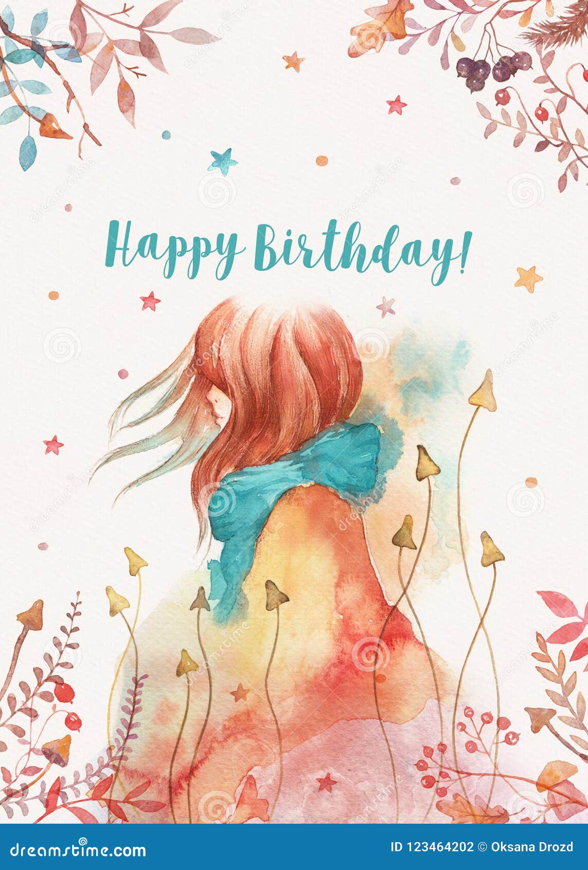 Calibre De Carte D Anniversaire Avec La Fille Dirigee Rouge Mignonne Portant Un Bleu Illustration Stock Illustration Du Portant Anniversaire Calibre De Carte D Anniversaire Avec La Fille Dirigee Rouge Mignonne Portant Un Bleu Illustration Stock Illustration Du Portant Anniversaire