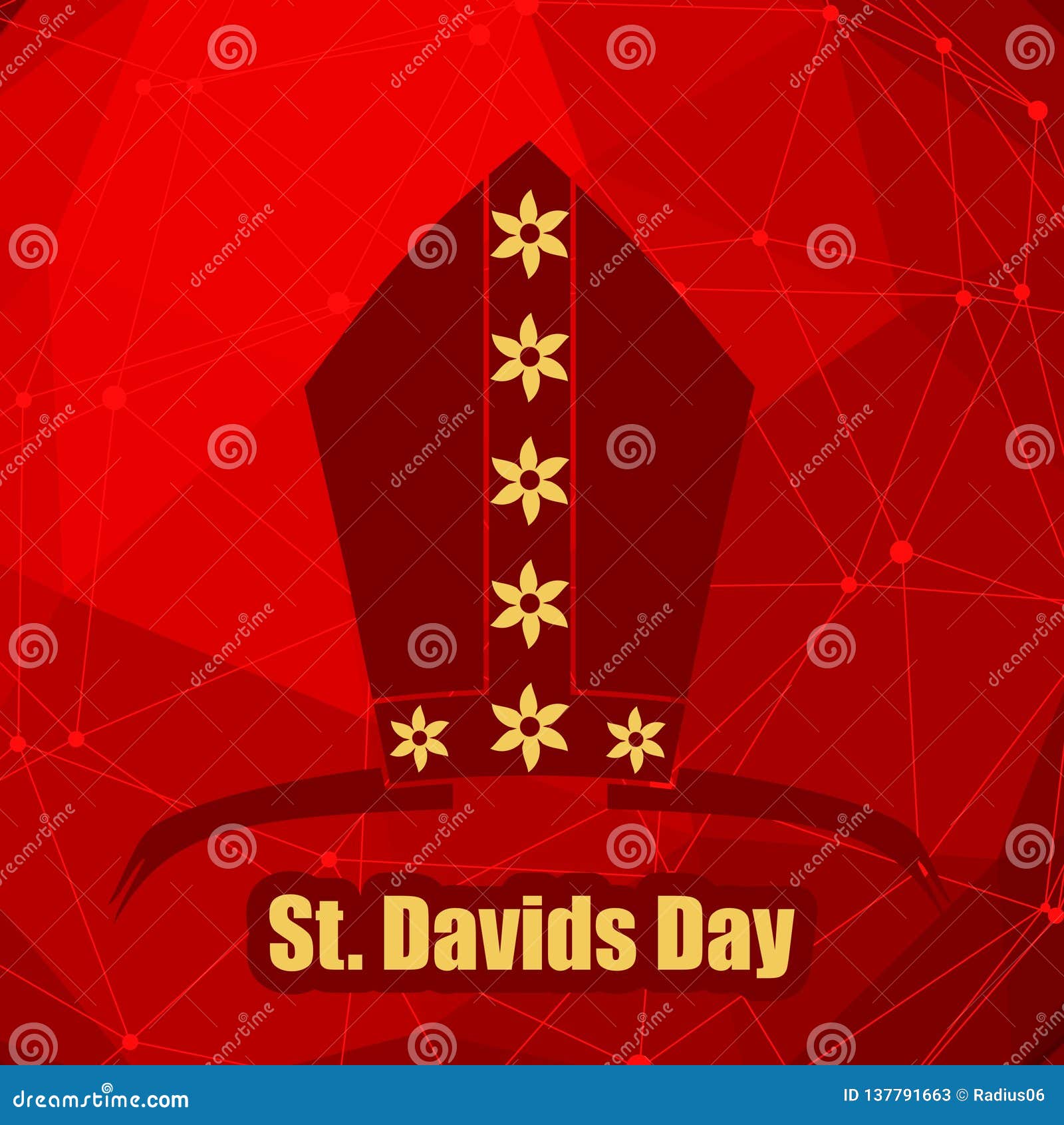 Calibre De Carte De Voeux De Jour De St Davids Illustration De Vecteur Illustration Du Voeux Carte Calibre De Carte De Voeux De Jour De St Davids Illustration De Vecteur Illustration Du Voeux Carte