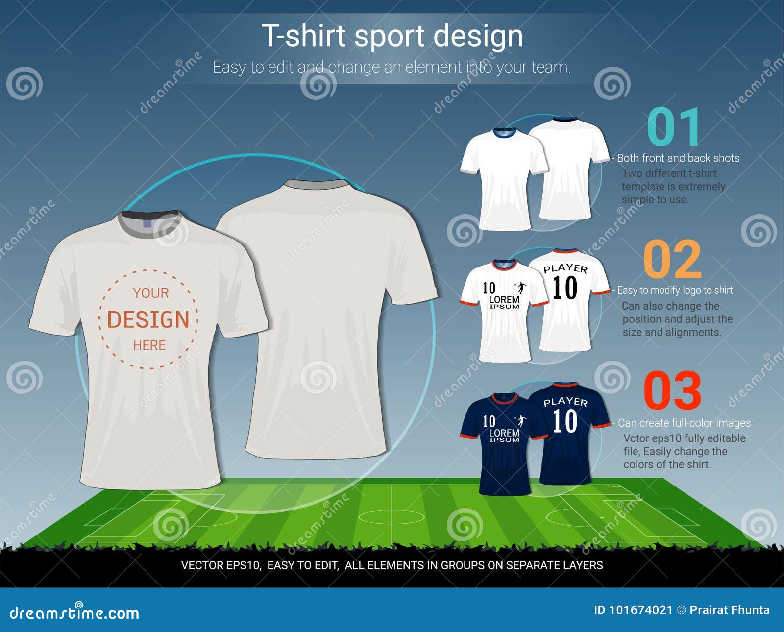 Personnalisation de vêtements de sport pour clubs