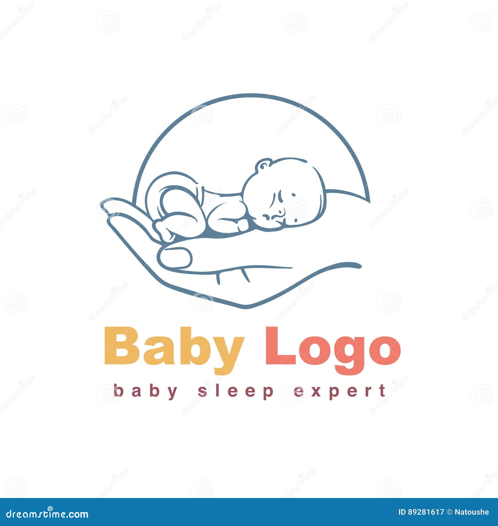 Calibre De Logo De Bebe Illustration De Vecteur Illustration Du Sante