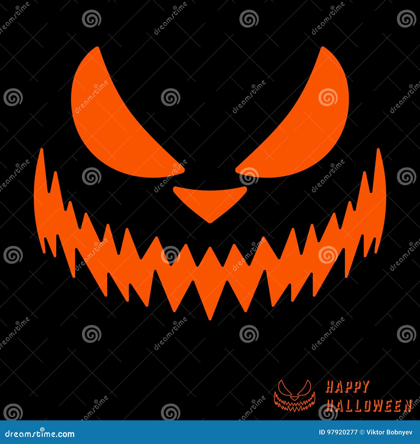 Pochoir Visage Citrouille Halloween Imprimer Calibre Effrayant De Potiron De Halloween Illustration de Vecteur - Illustration du noir, lanterne: 97920277