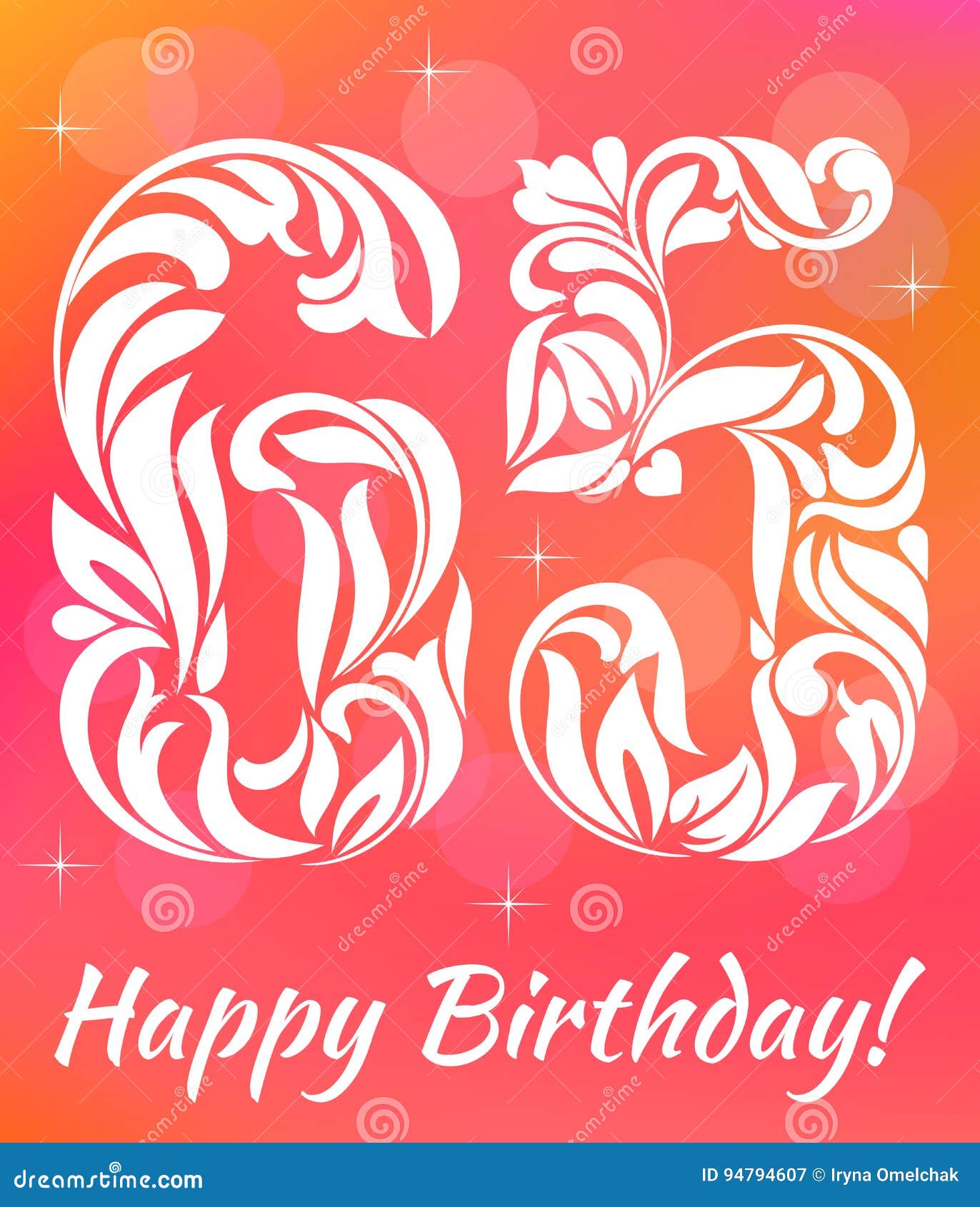 Calibre Lumineux De Carte De Voeux Celebrant 65 Ans D Anniversaire Fonte Decorative Illustration De Vecteur Illustration Du Calibre Decorative Calibre Lumineux De Carte De Voeux Celebrant 65 Ans D Anniversaire Fonte Decorative Illustration De Vecteur Illustration Du Calibre Decorative