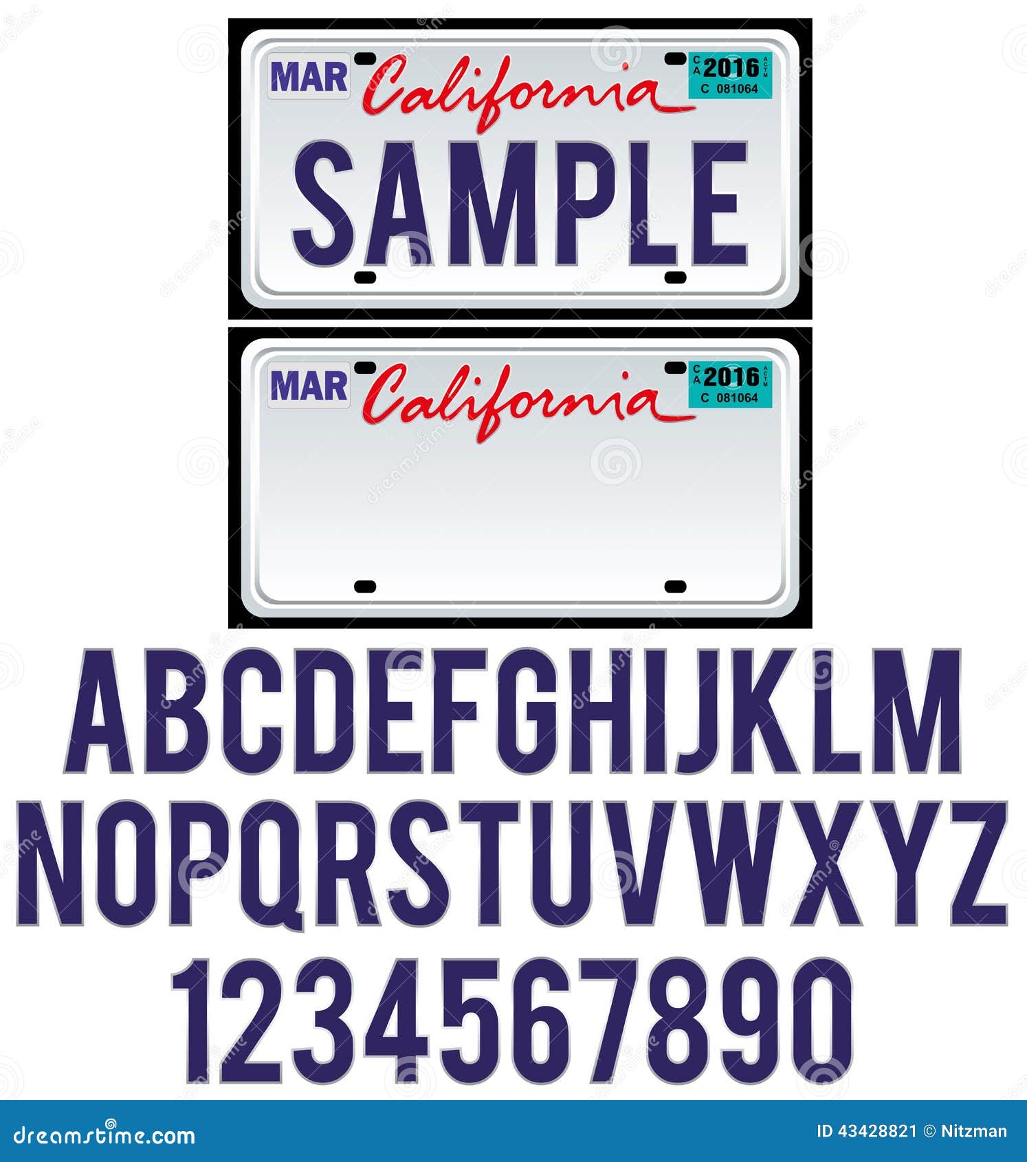 california license plate