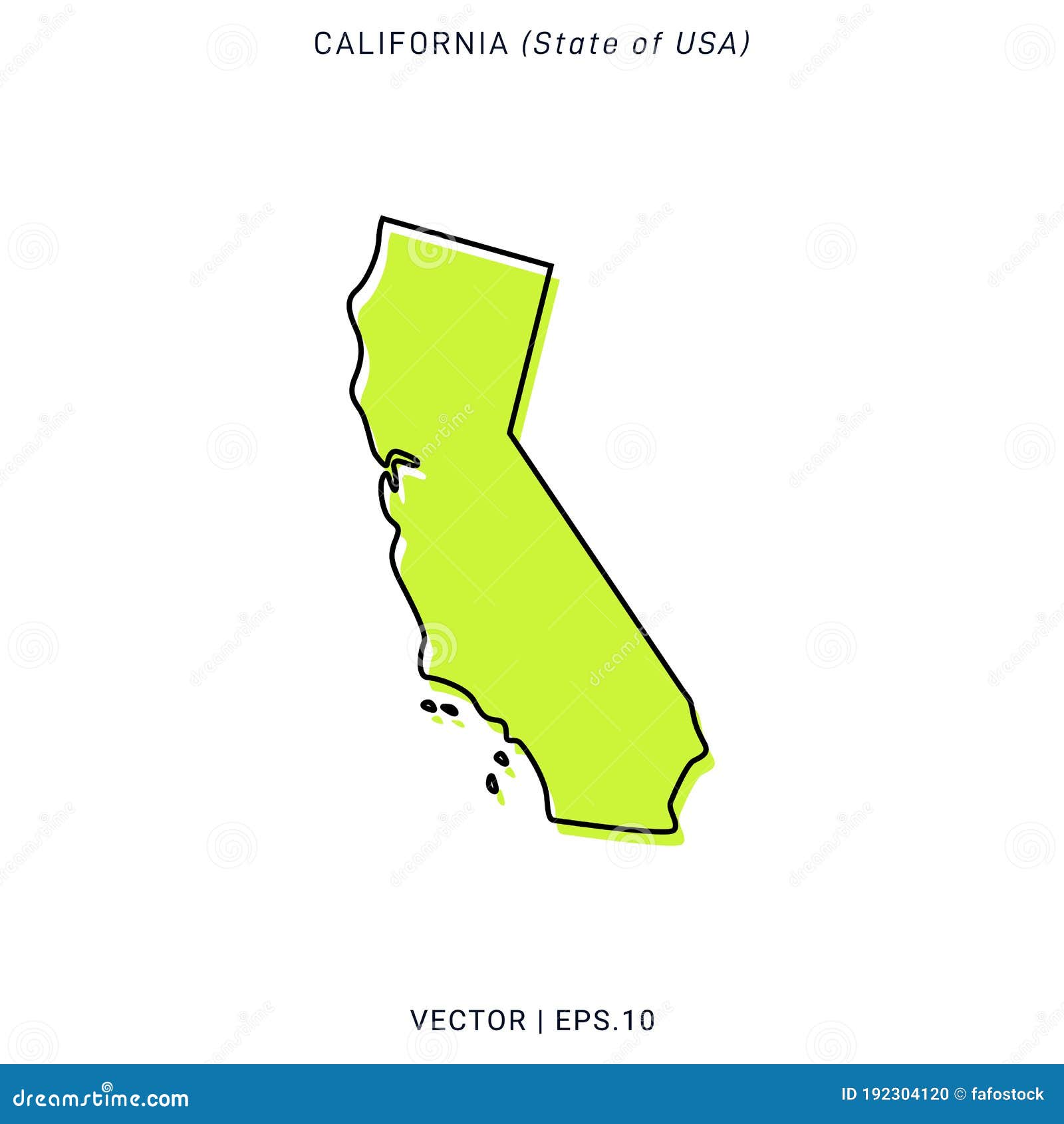 California Map Vector Design Template Stock Vector Illustration Of