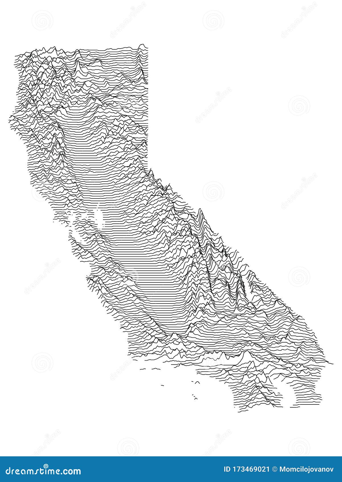 California Relief Map stock vector. Illustration of louisiana - 173469021