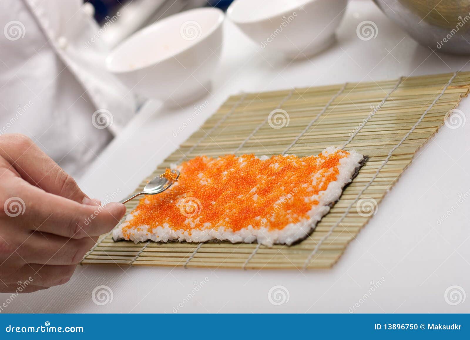 California roll cooking stock photo. Image of food, cook 13896750