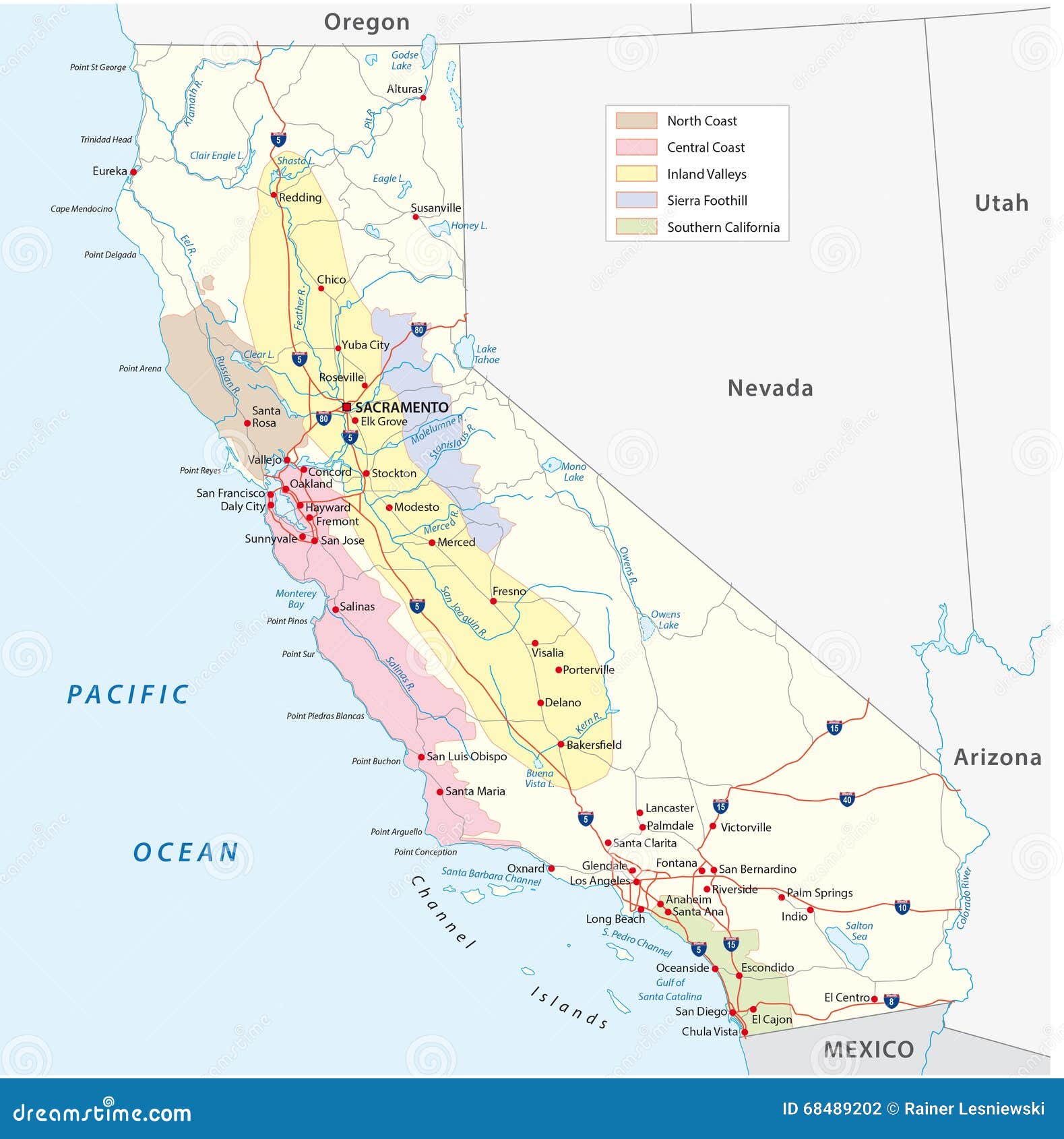 california's wine-growing regions map