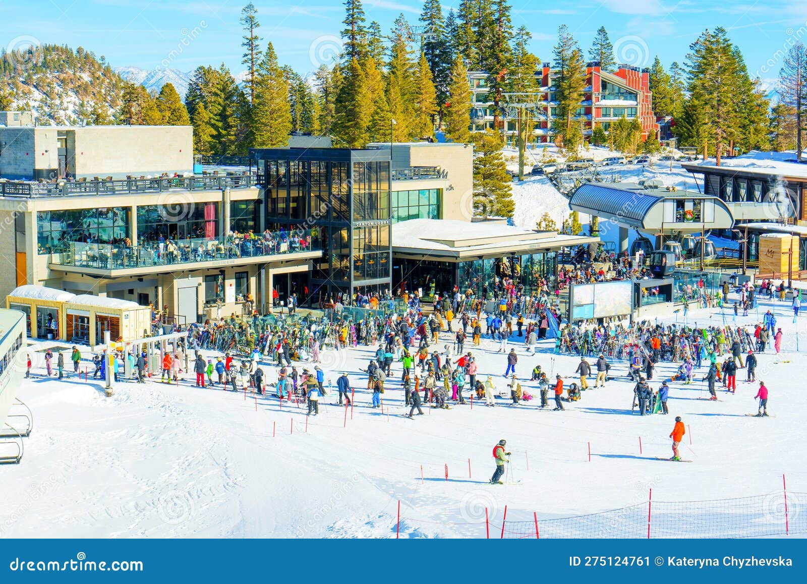 California, USA December 25, 2022 Canyon Lodge, Mammoth Mountain