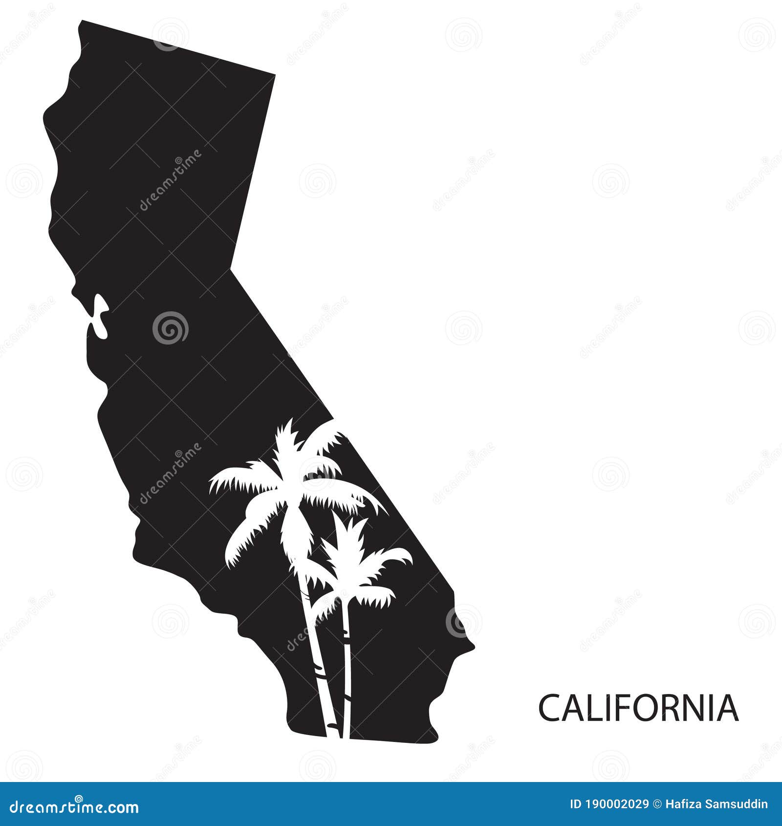 California. Vector Illustration Decorative Design Stock Vector