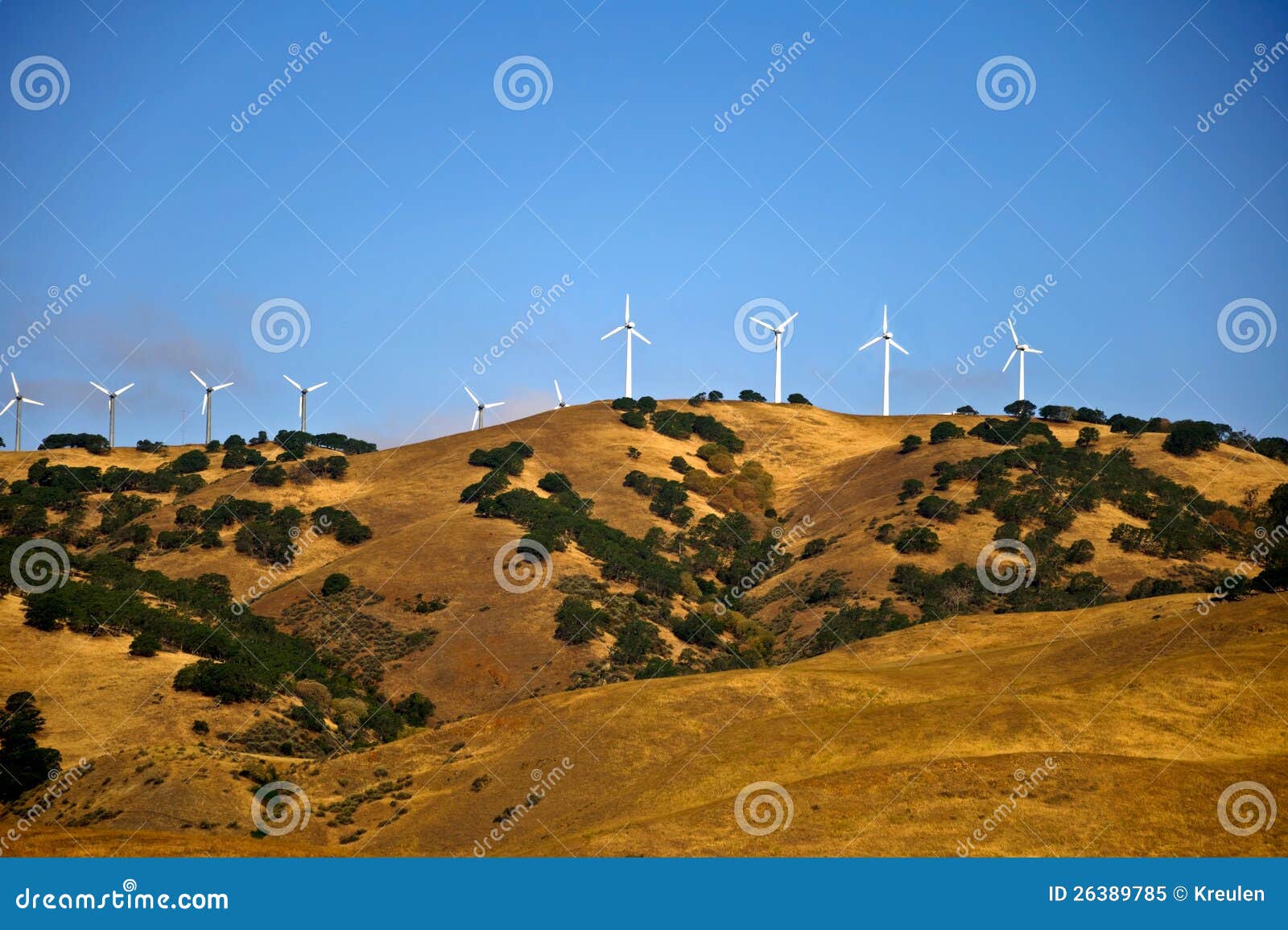 California Wind Power Generation Stock Image Image of green