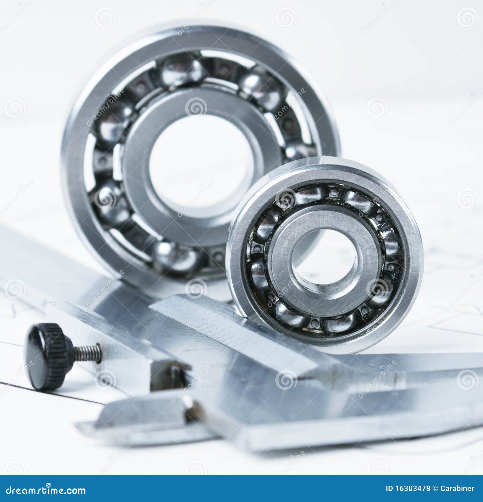 Calipers with bearing stock photo. Image of design, shape 16303478