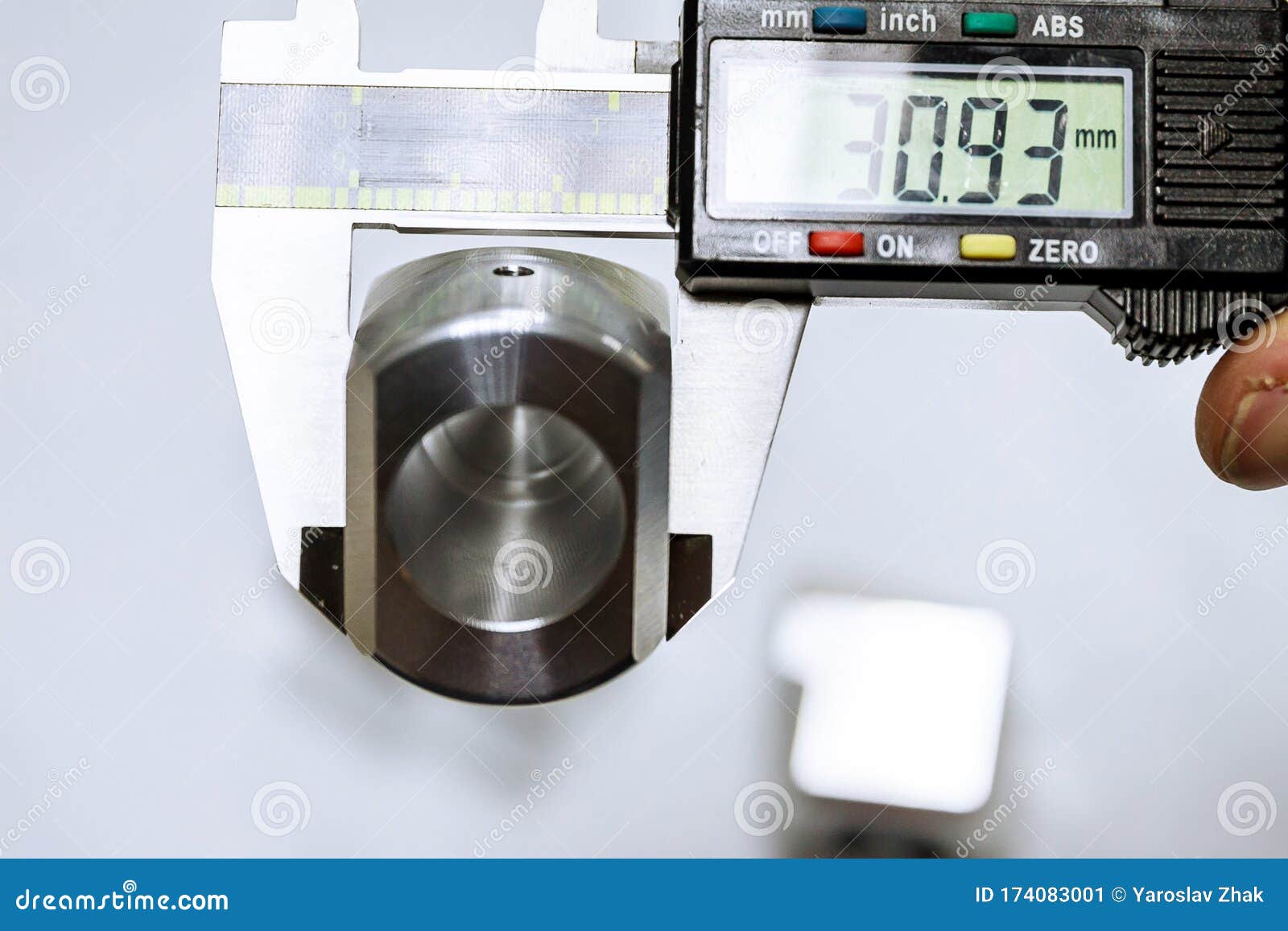 calipers. modern digital measuring device. measurement accuracy.