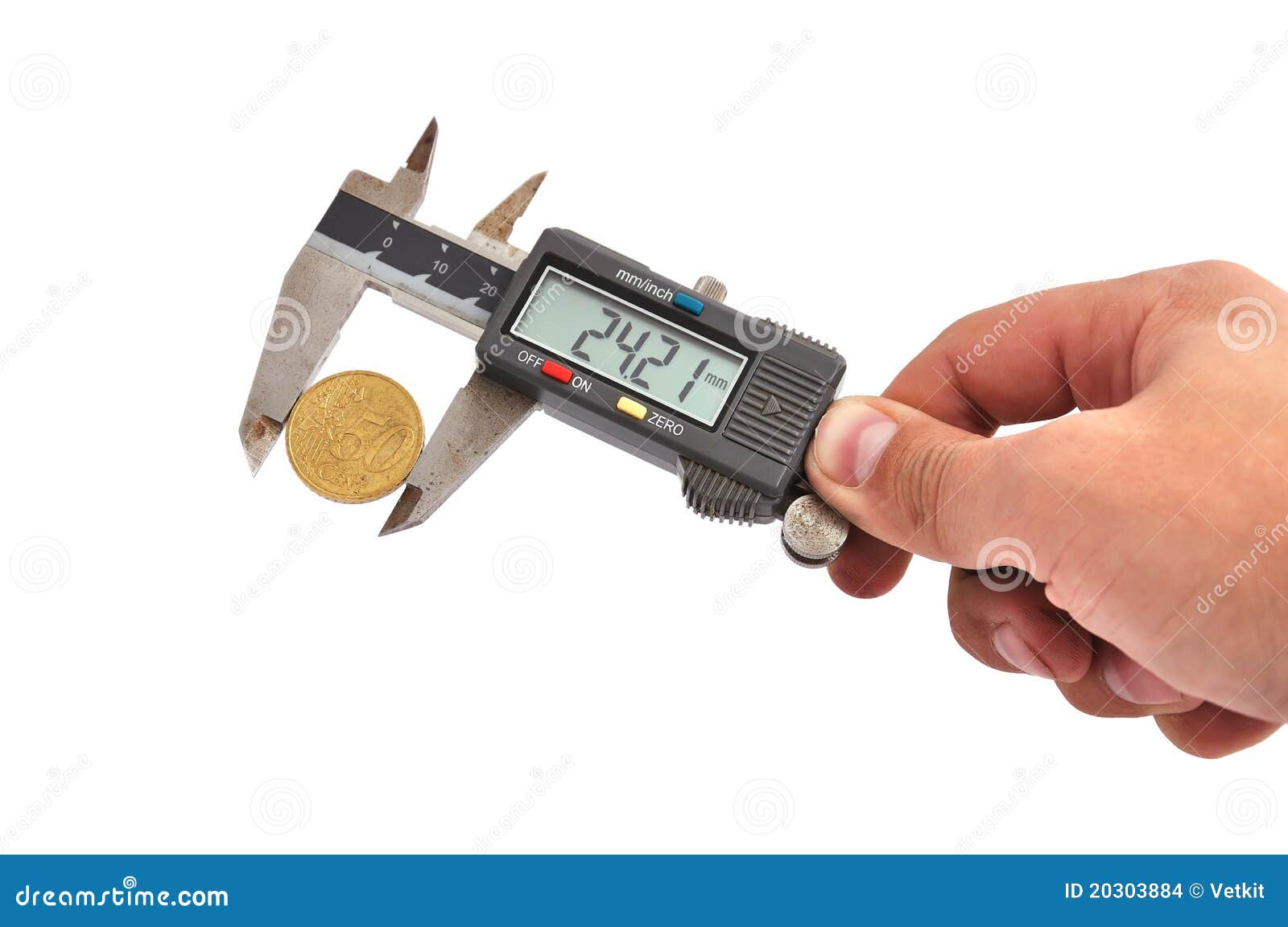 Calipers and money stock photo. Image of inch, meter 20303884
