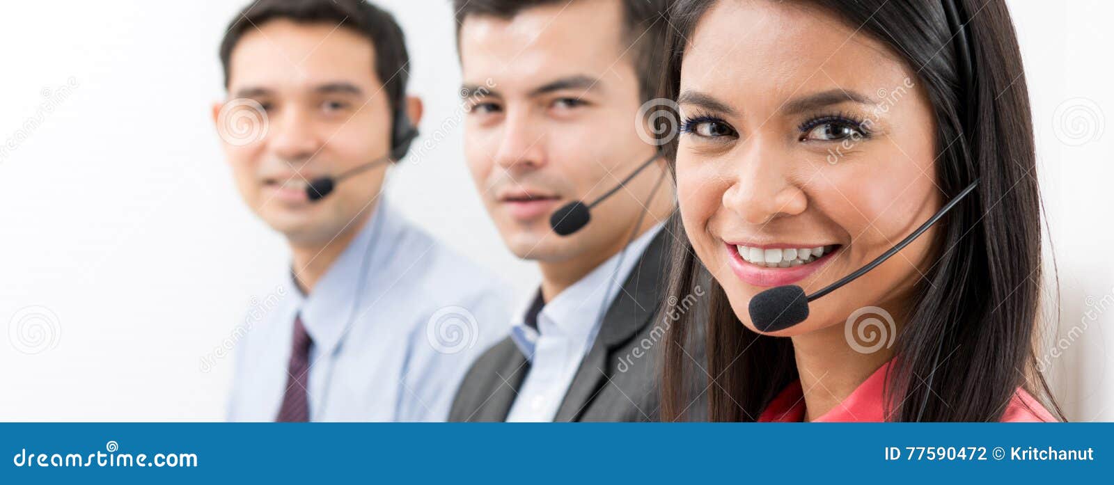 call center telemarketing or customer service team