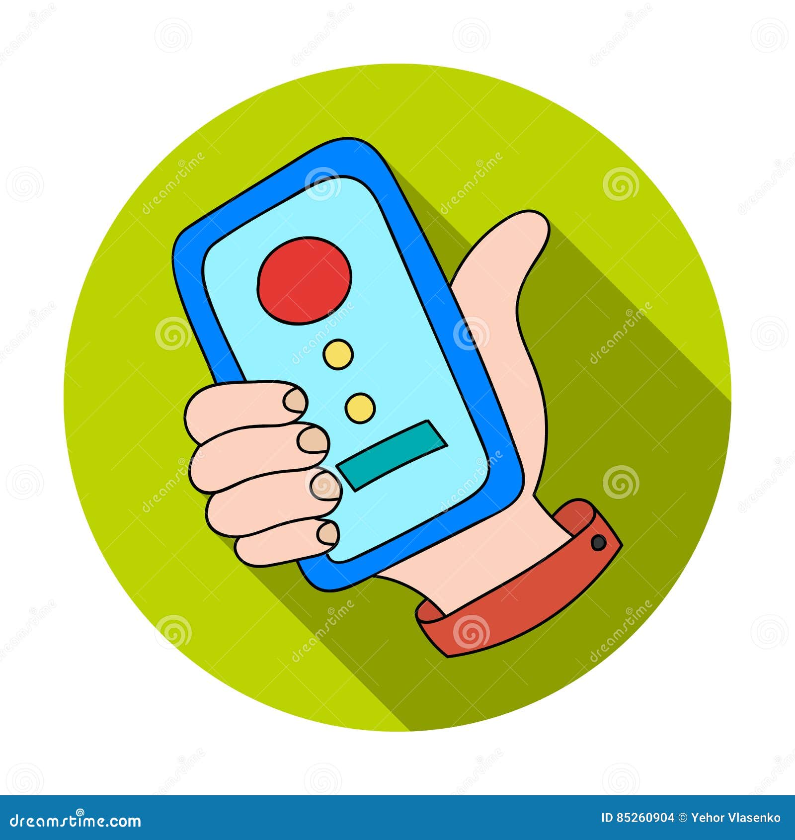 Call Conference Icon in Flat Style Isolated on White Background