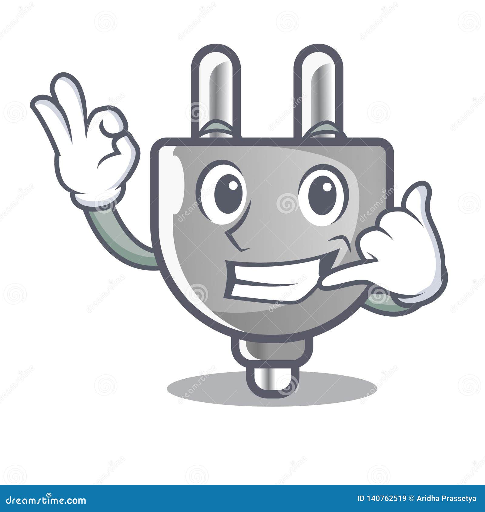 Call Me Miniature Electric Plug the Shape Cartoon Stock Vector -  Illustration of icon, development: 140762519