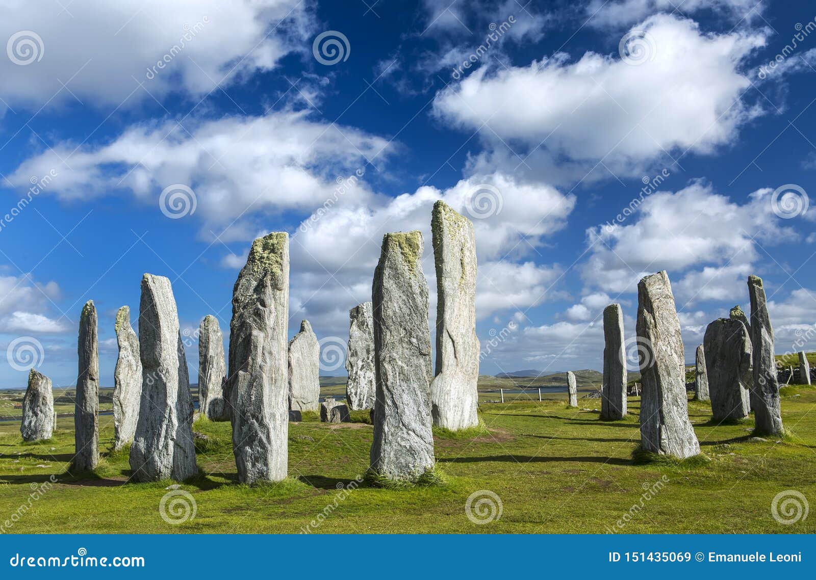 callanish standing stone circle, callanish, isle of lewis, scotland, uk