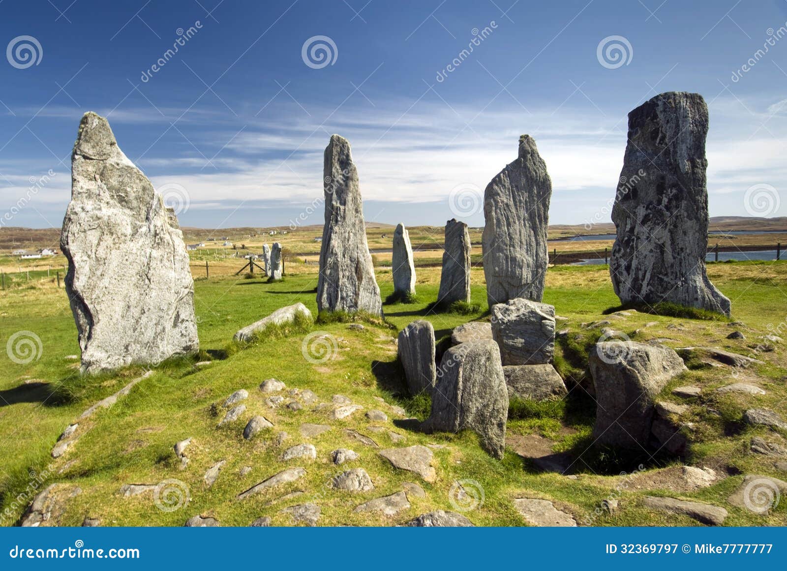 callanish standing stone circle, isle of lewis, scotland, uk.