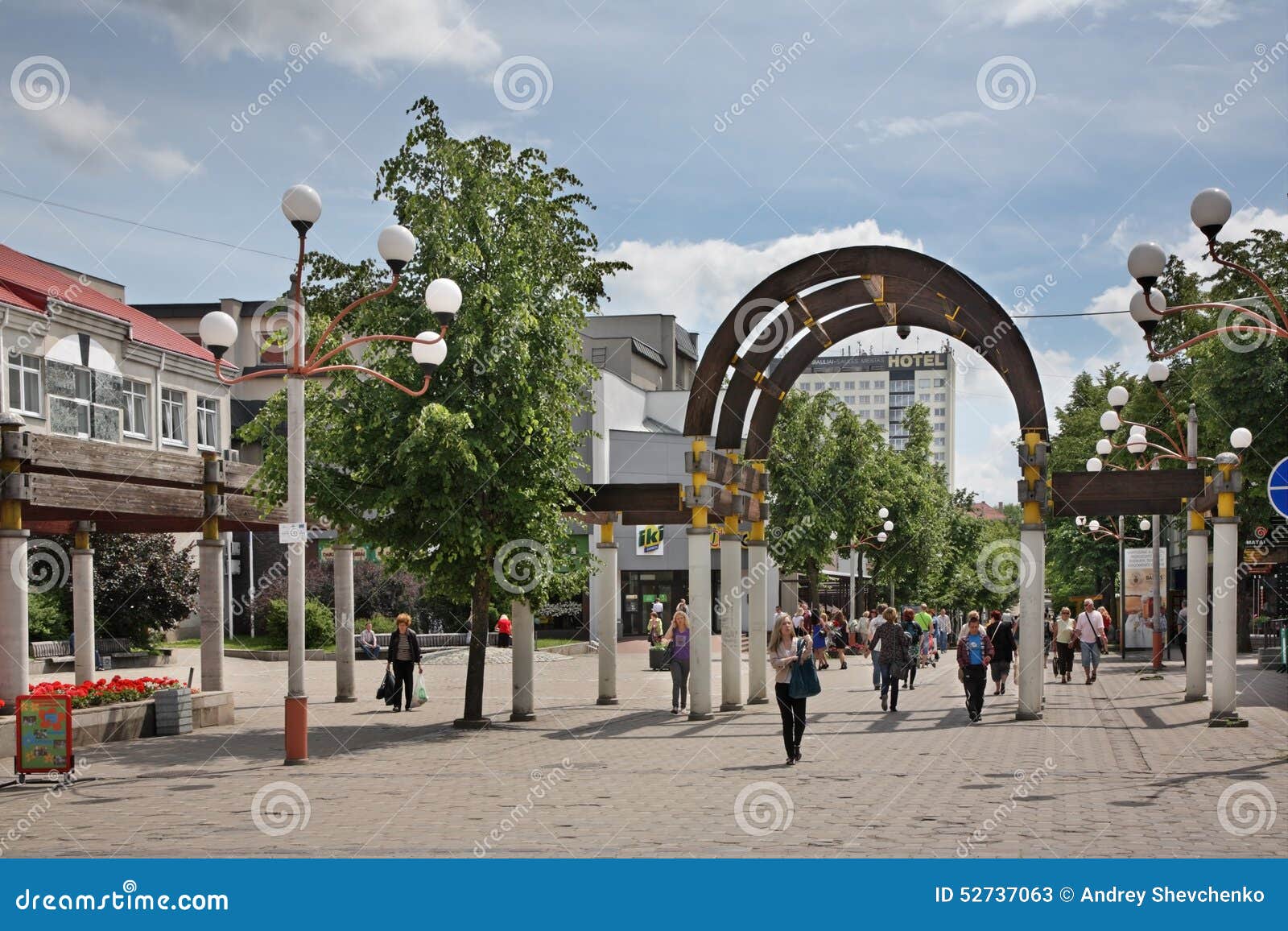 Calle de Vilniaus en Siauliai lituania